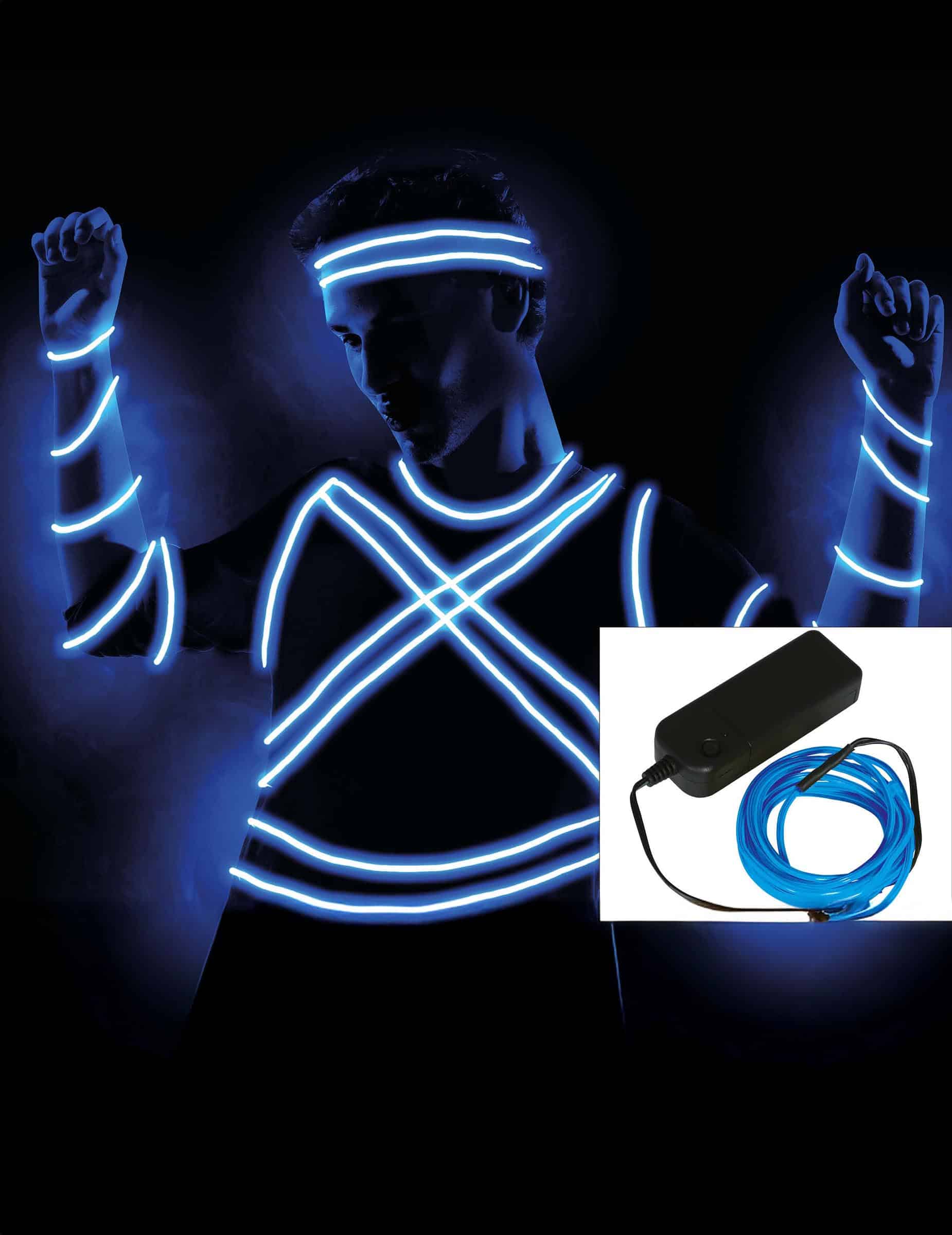 Blauer LED Schnur Leuchtend 5 m