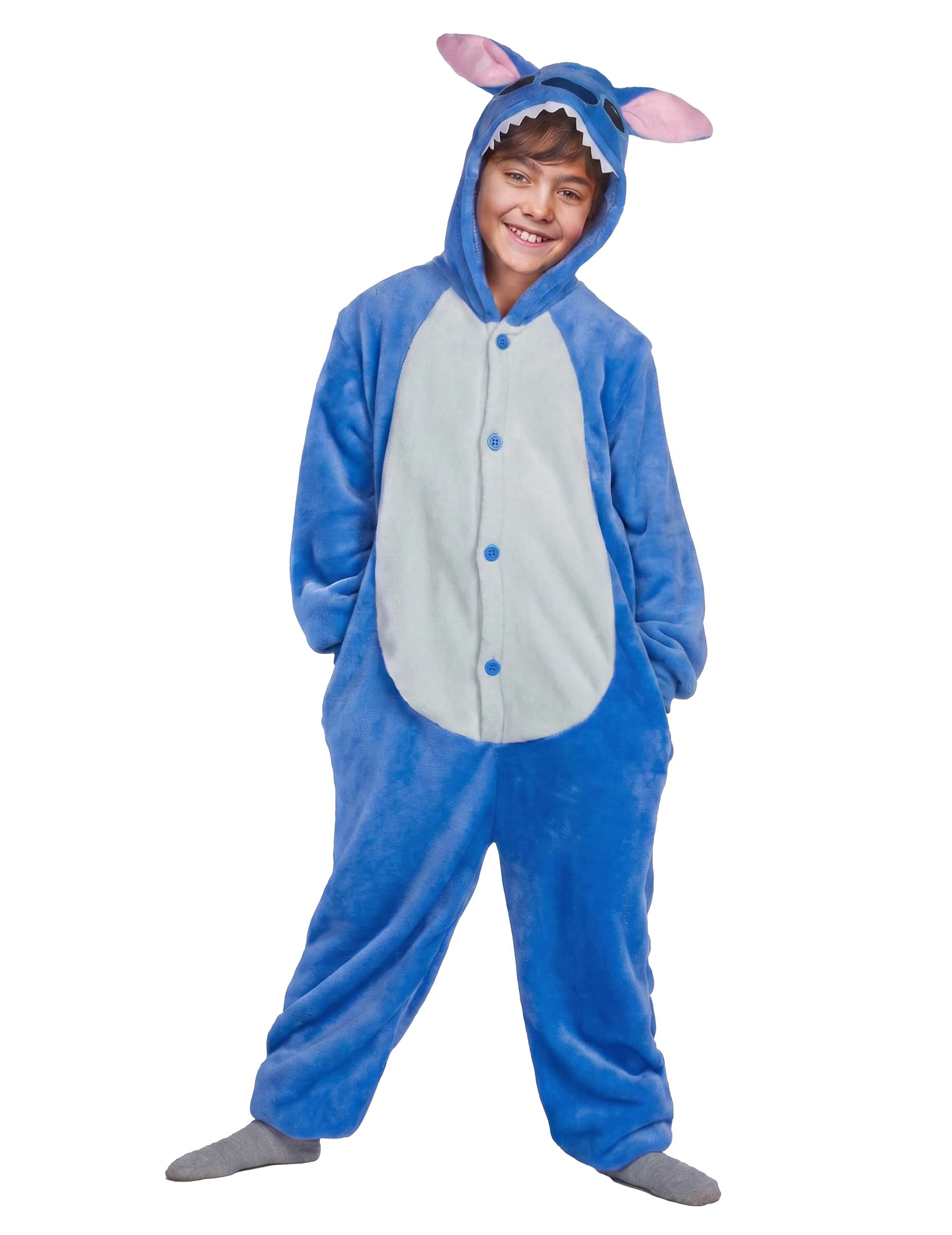 Blaues Alienkostüm für Kinder