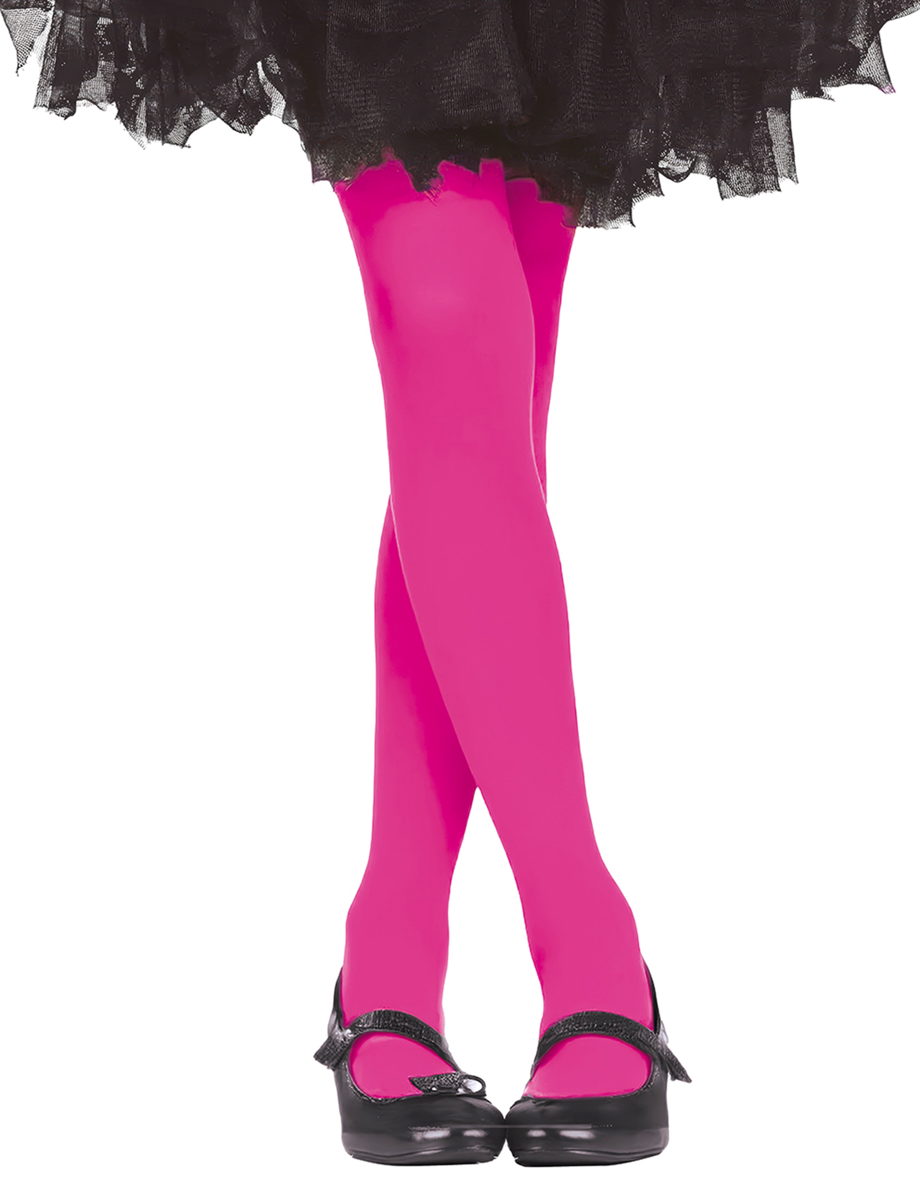 Blickdichte Strumpfhose für Mädchen Faschingsaccessoire pink