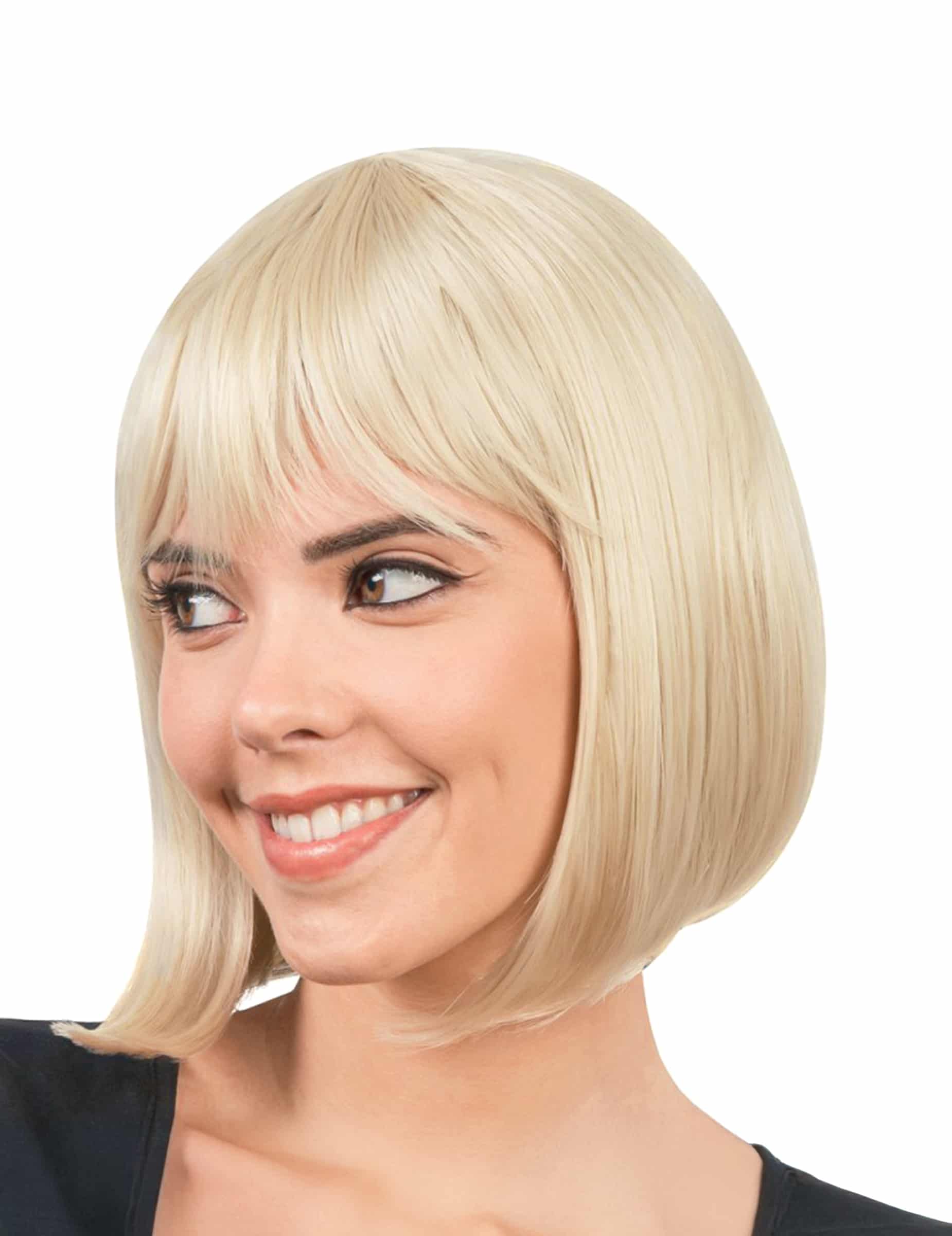 Blonde Luxus Bob-Perücke für Damen - Hitzebeständig