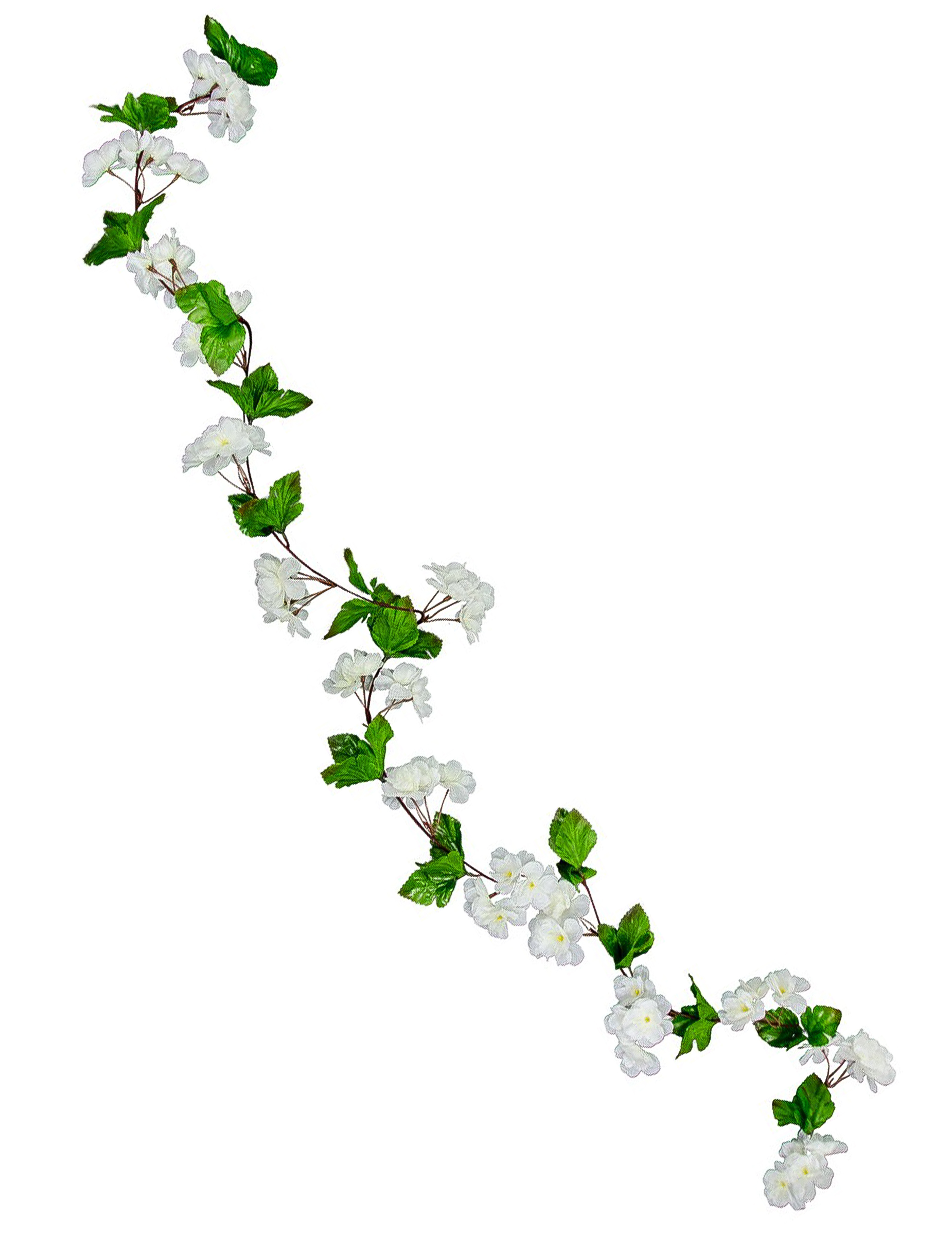 Blumengirlande Kirschblüte 220 cm weiß