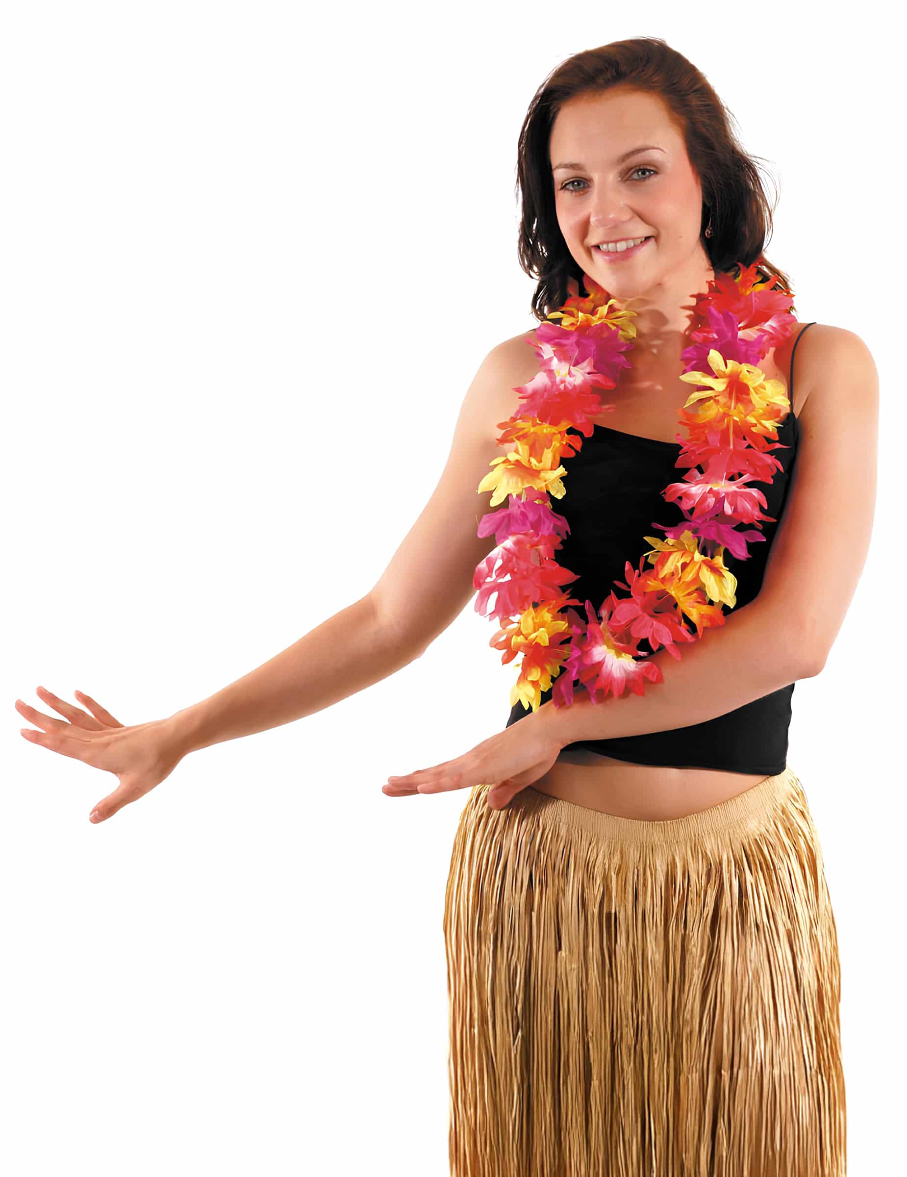 Blumenkette Hawaii Große Blüten Collier Hawaii für Erwachsene