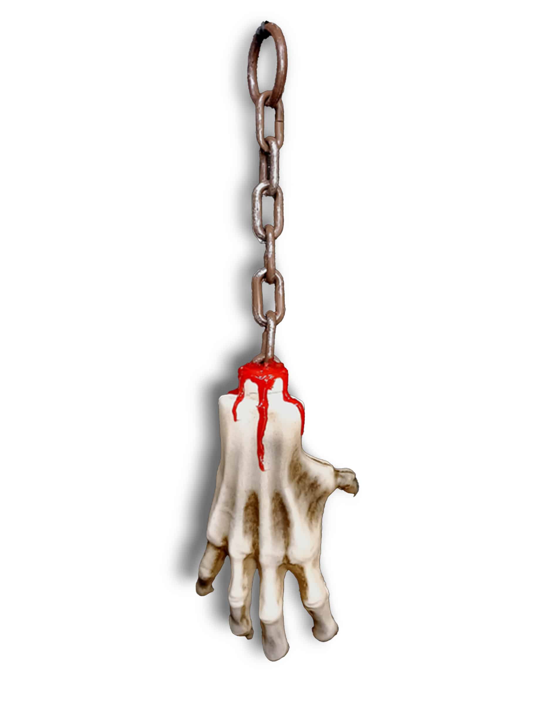 Blutige Zombiehände weiß/rot Deko 42 cm