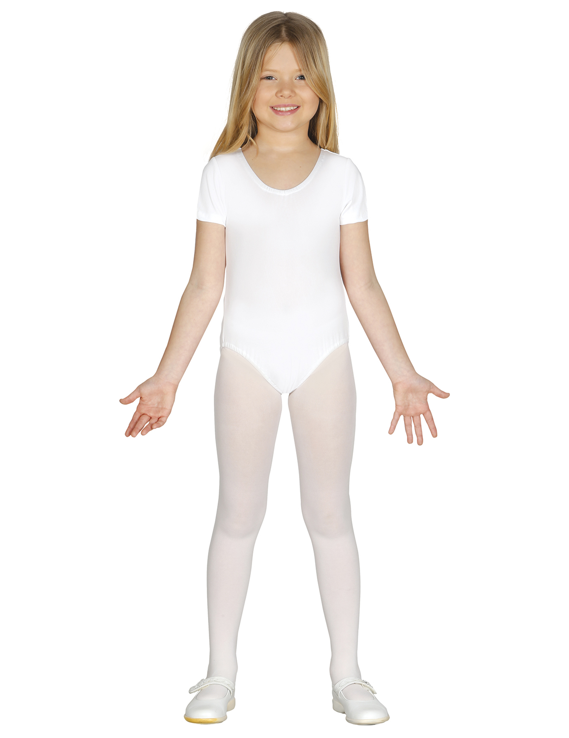 Body für Kinder Kinder-Ballet-Trikot weiß