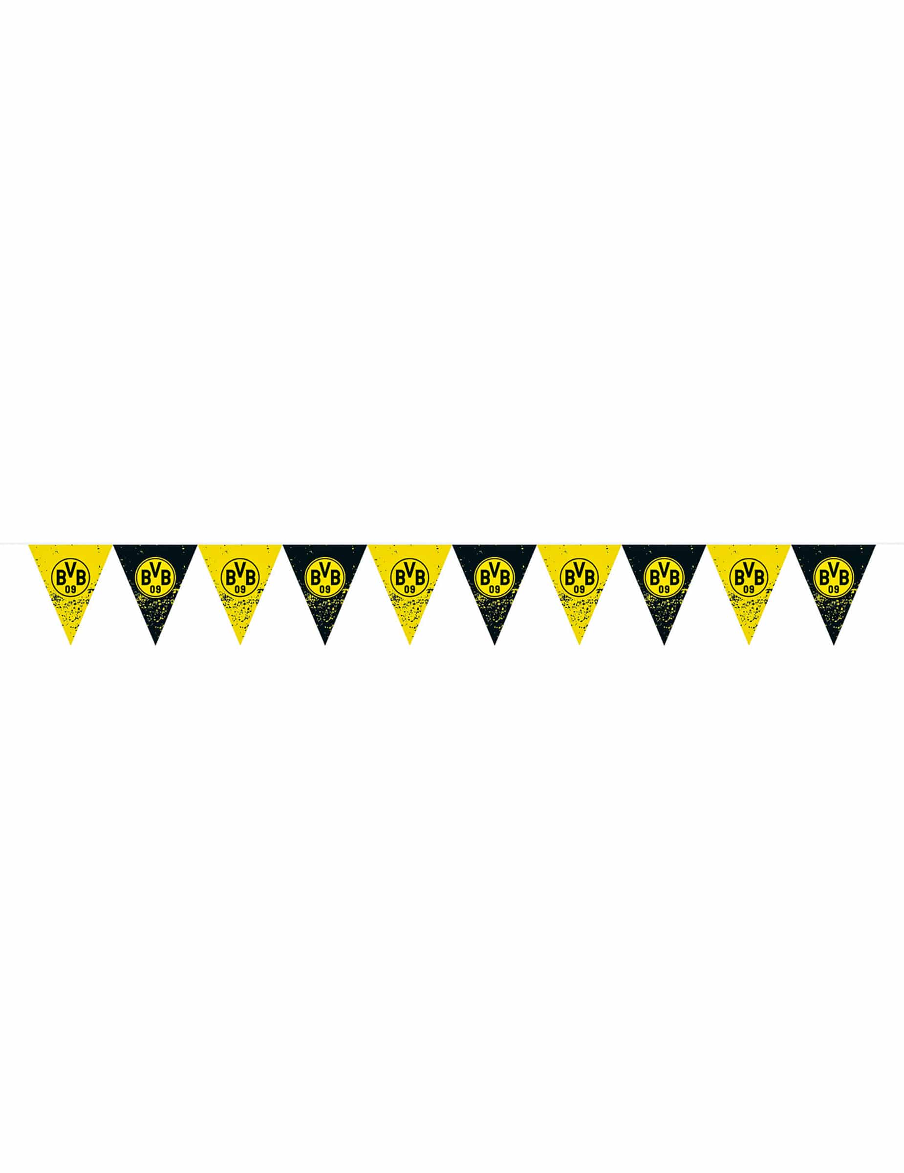 Borussia Dortmund Fußball-Girlande schwarz-gelb 4 m