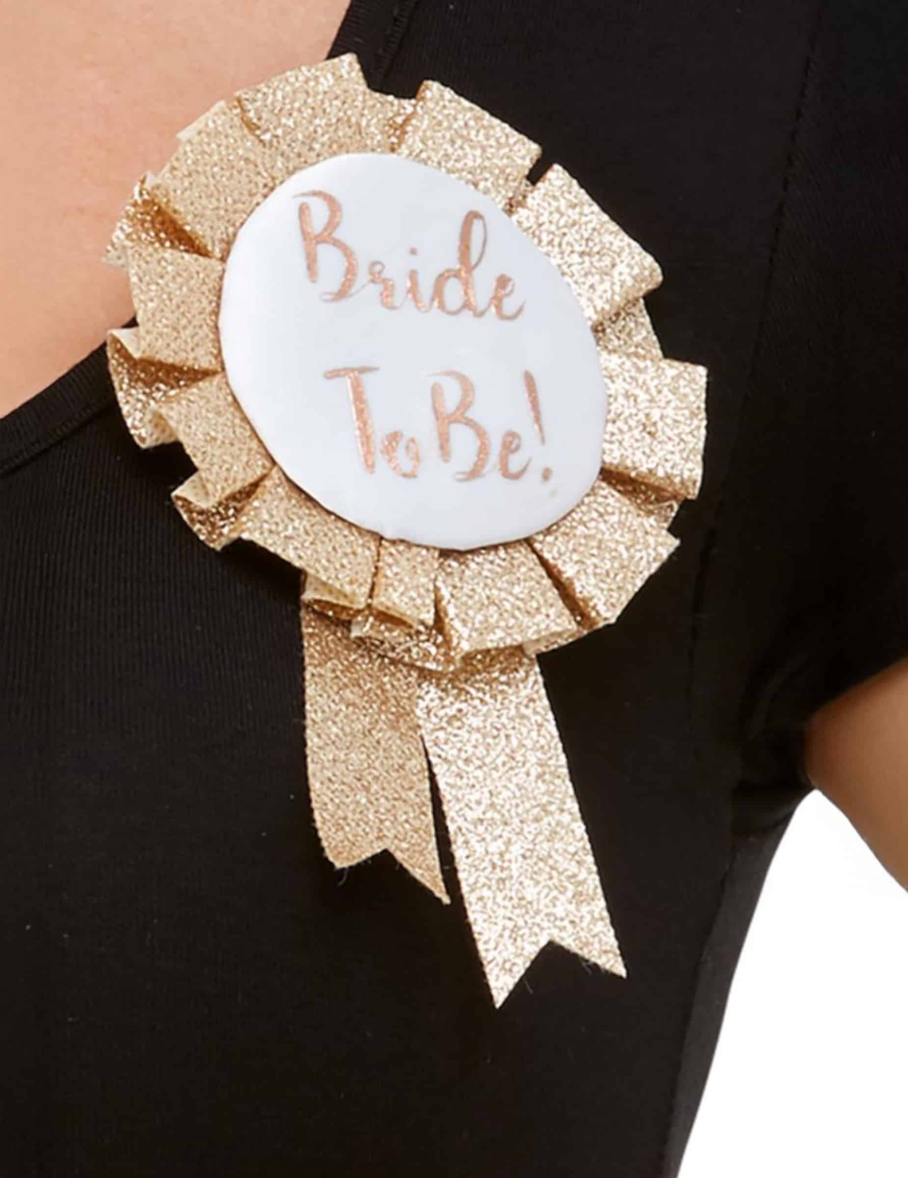 Braut-Abzeichen Bride To Be gold