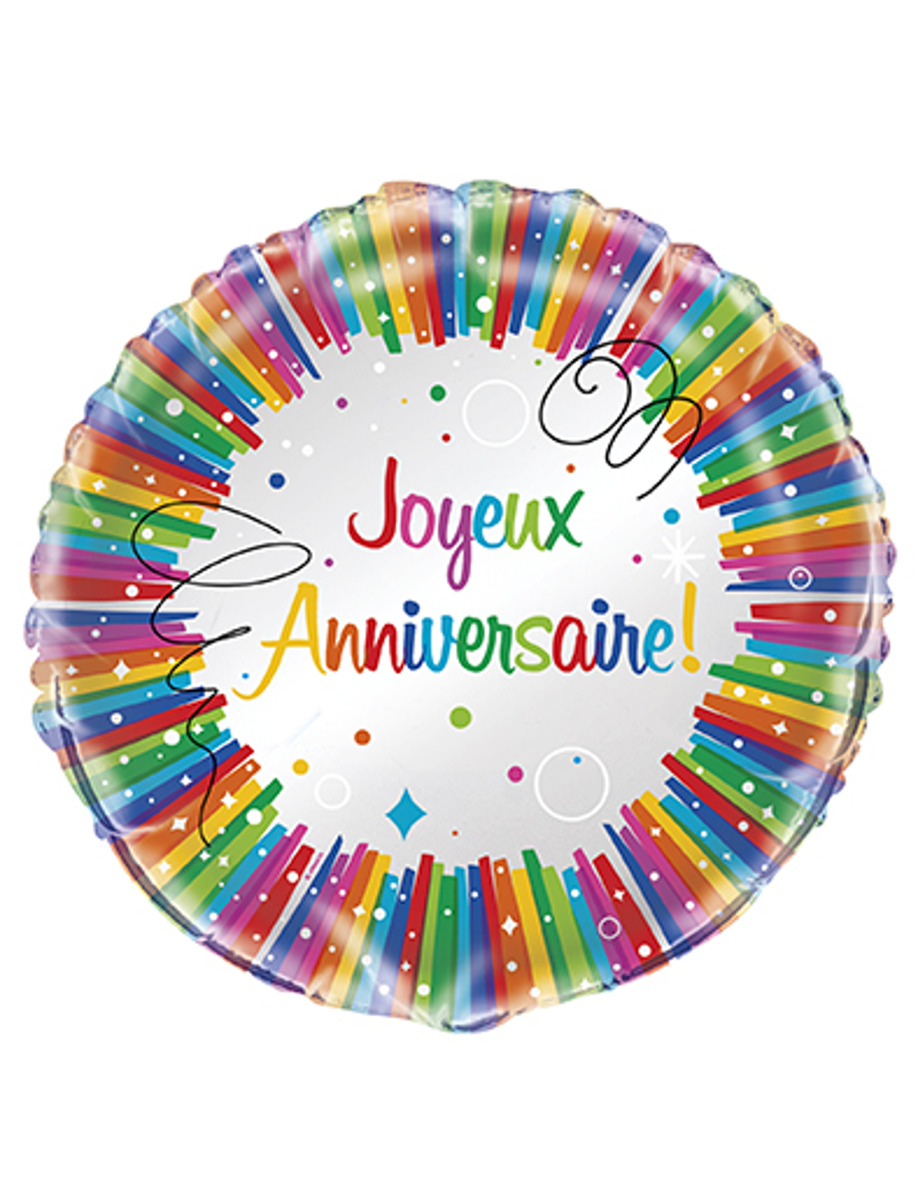 Bunter Folienballon Alles Gute zum Geburtstag 45 cm aufblasbar