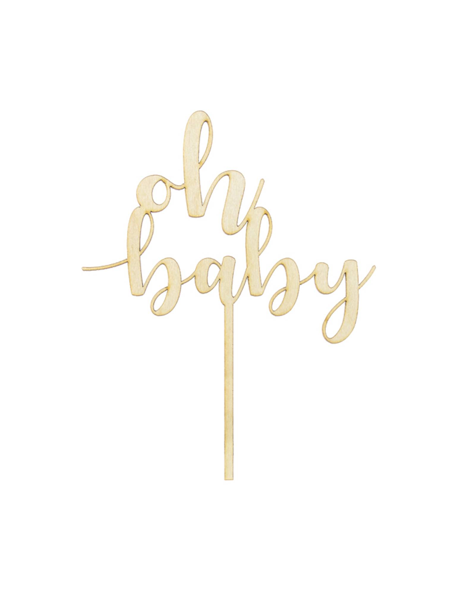 Cake Topper Holz Oh Baby 13