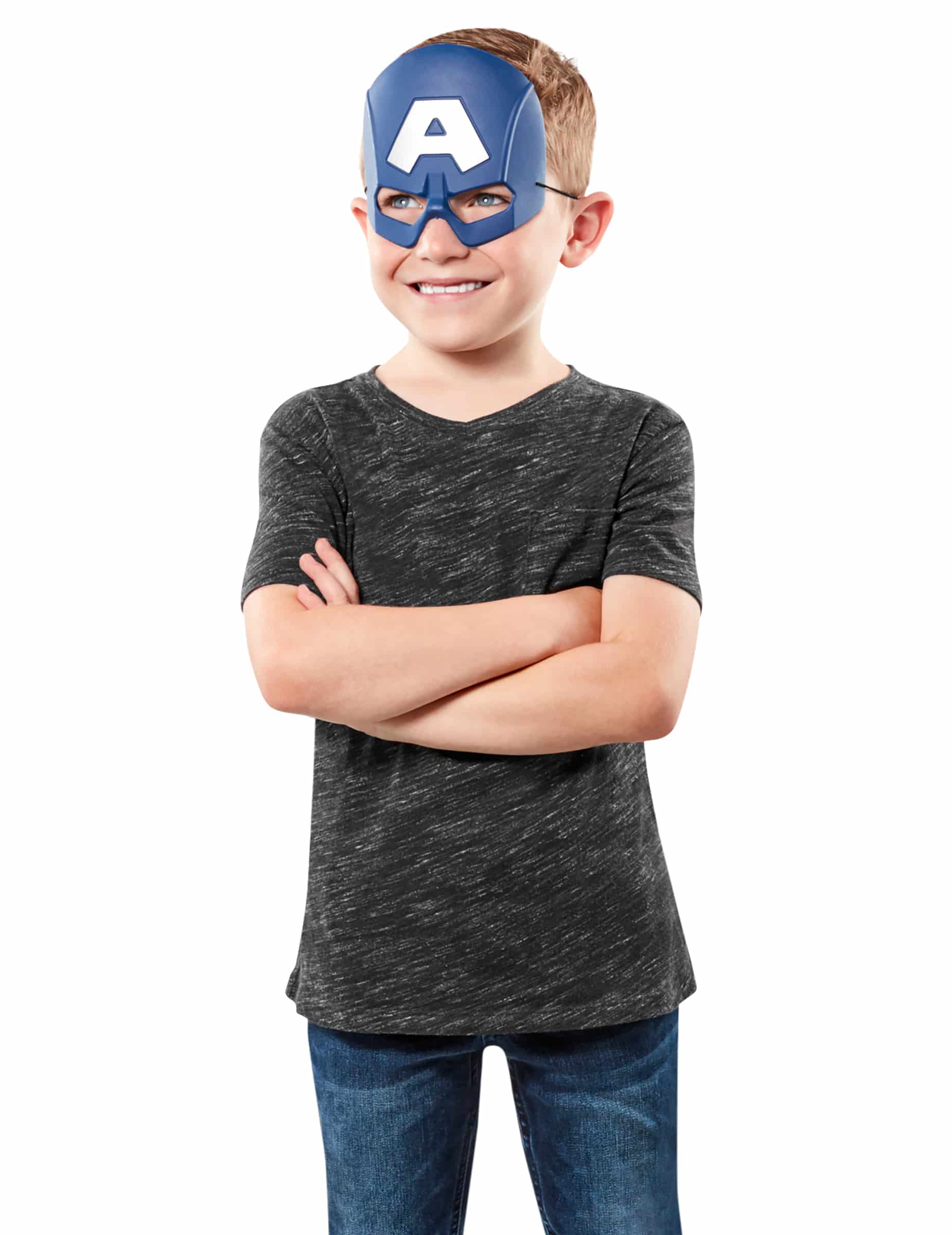 Captain America Maske für Kinder blau