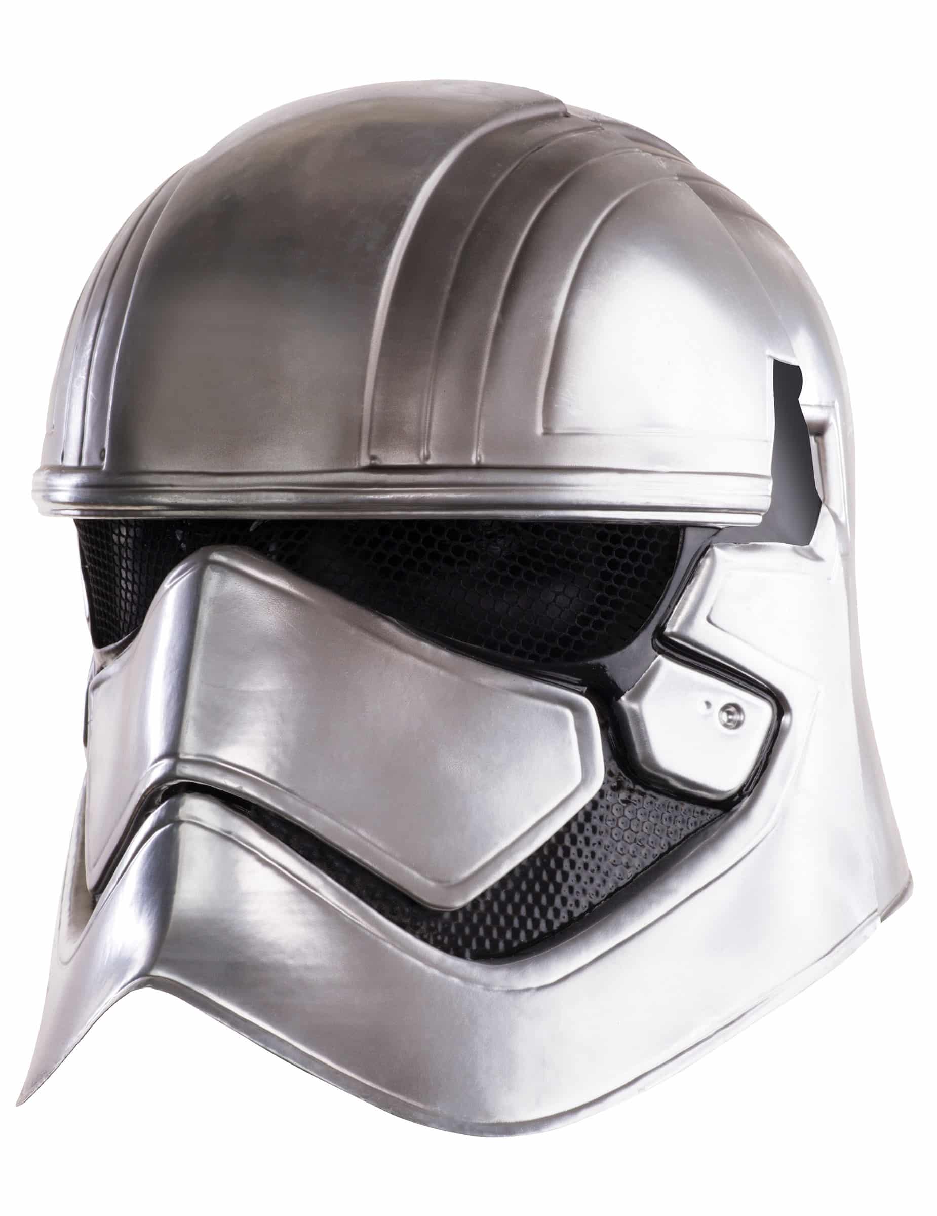 Captain Phasma Erwachsenen-Maske zweiteilig Star Wars VII silber-schwarz