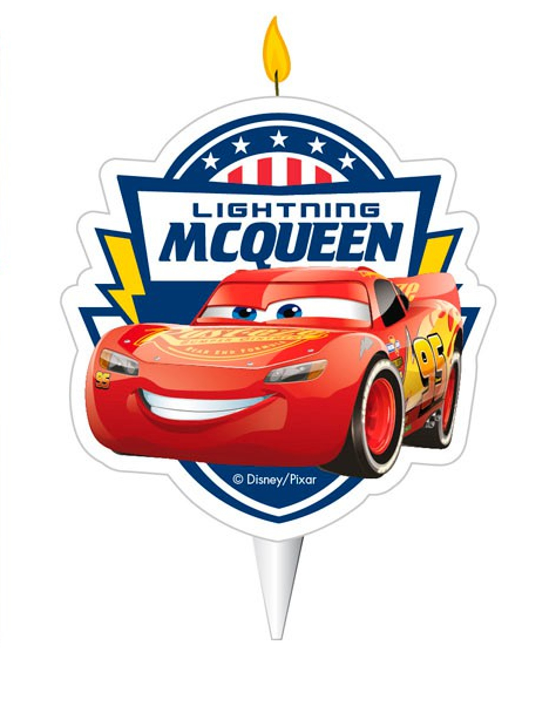 Cars-Geburtstagskerze Lightning McQueen Kuchendeko bunt 7