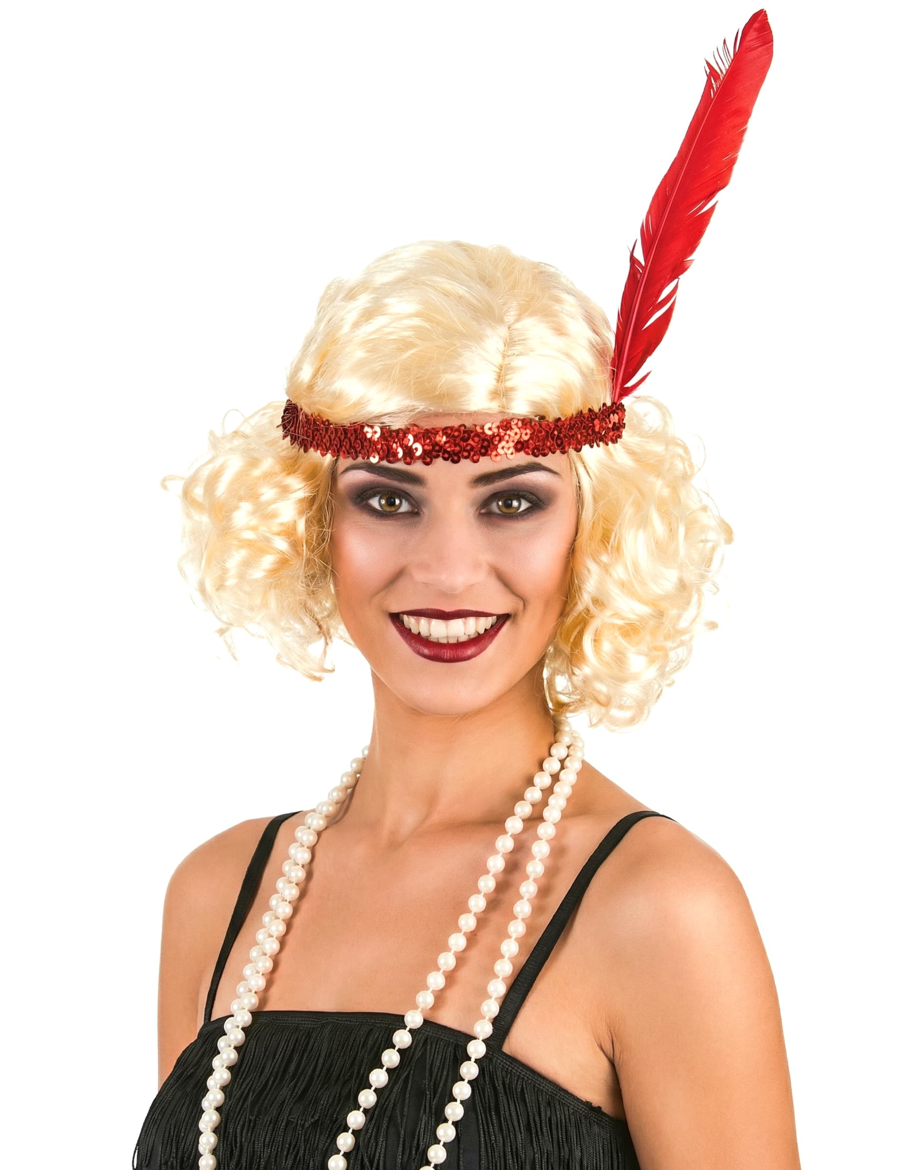 Charleston Locken-Perücke für Damen blond