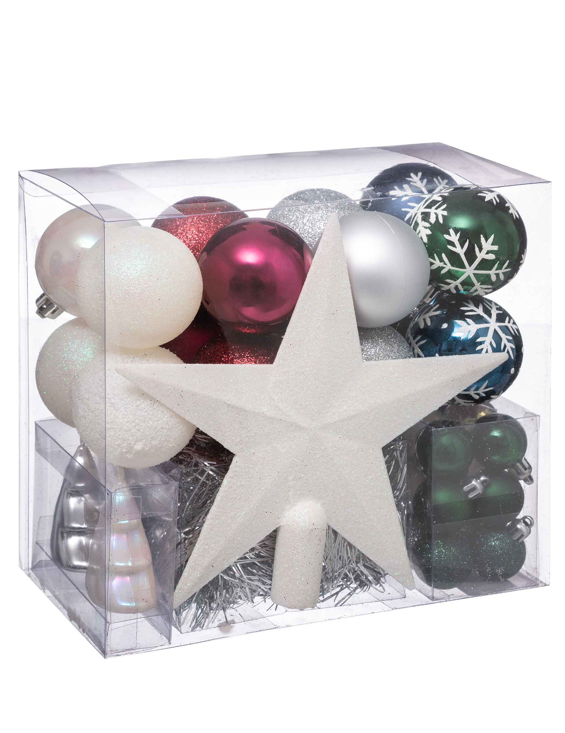Christbaum-Schmuckset 44-teilig bunt