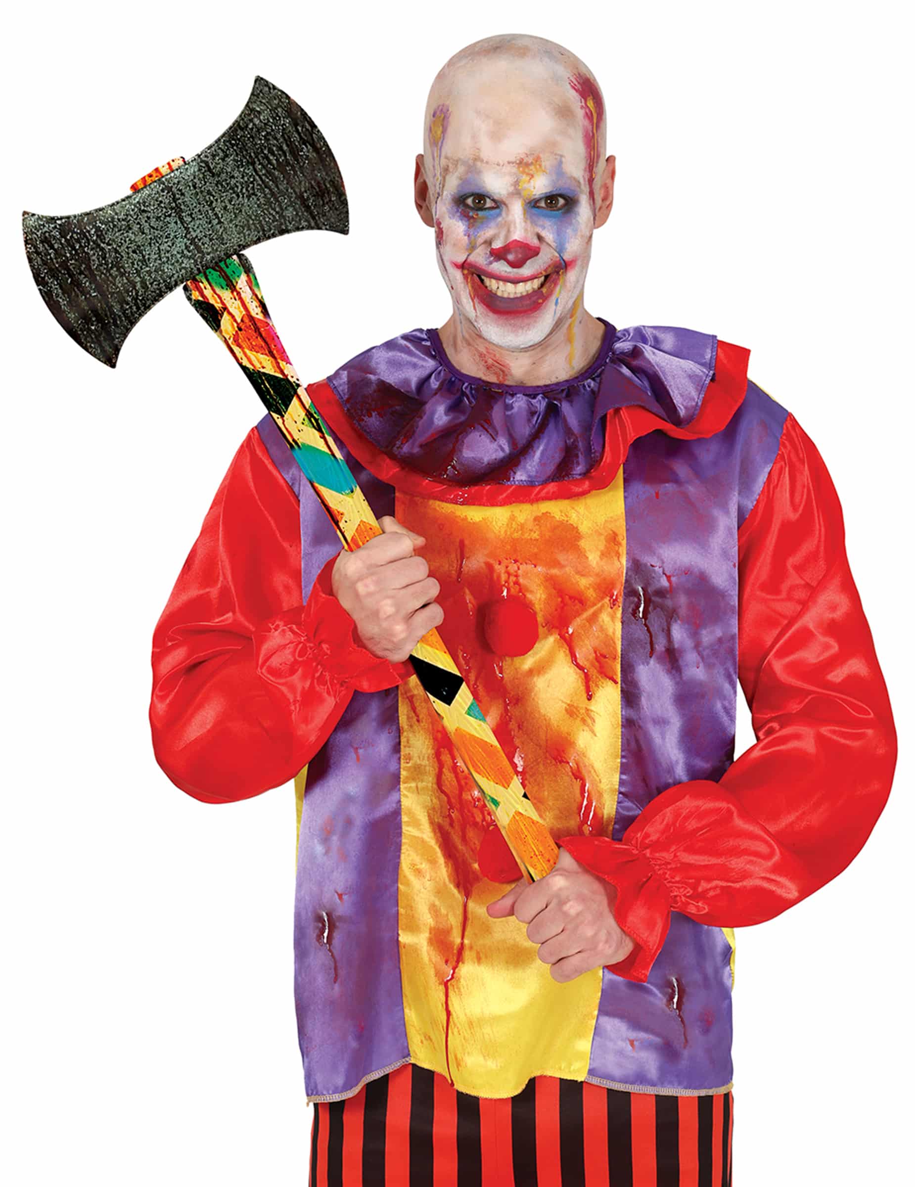 Clown Axt Bunt 73 cm Halloween Deko