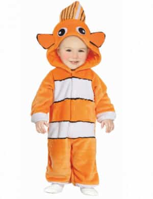 Clownfisch-Babykostüm Overall für Babys orange