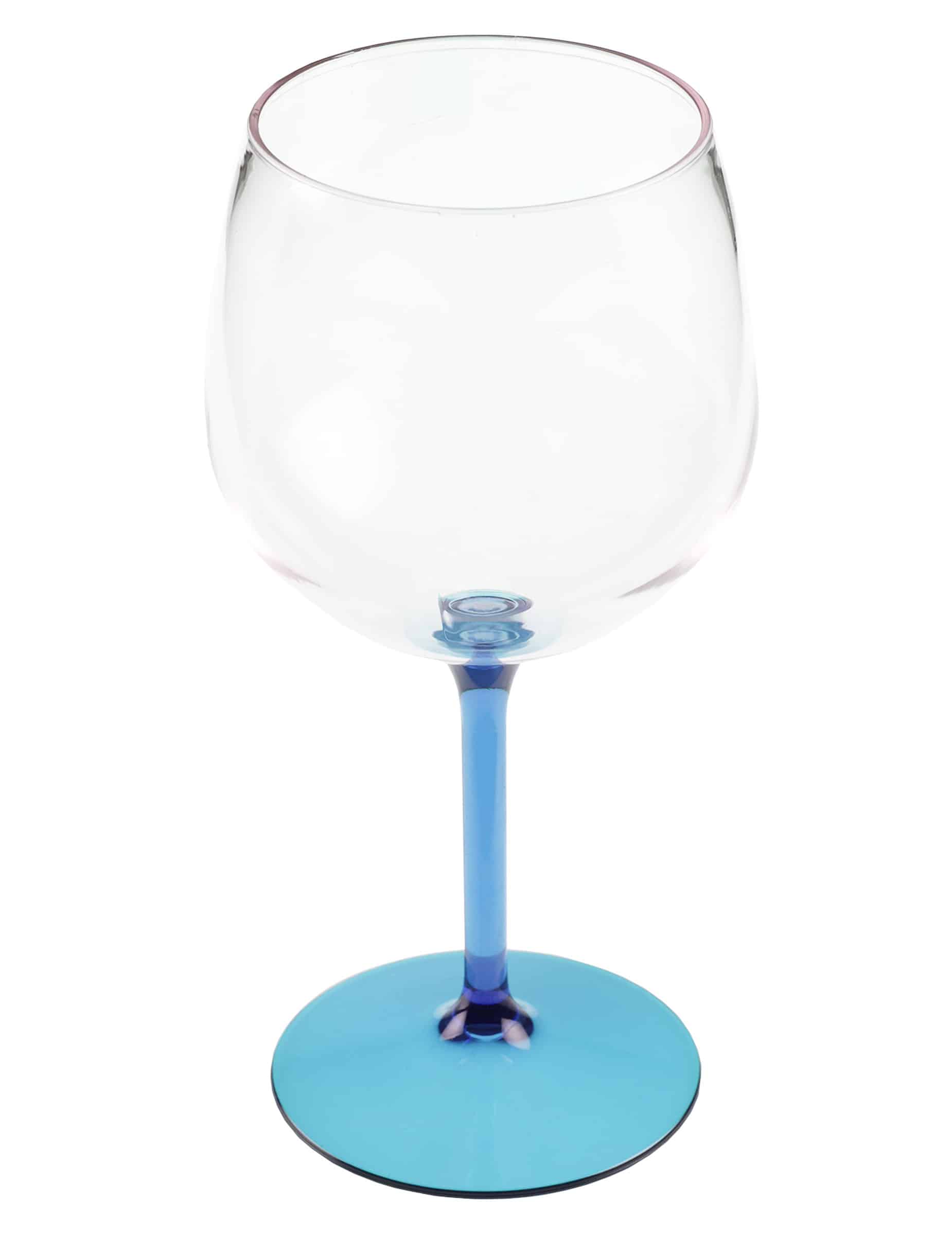 Cocktailglas Ballonform Kunststoff blau 58