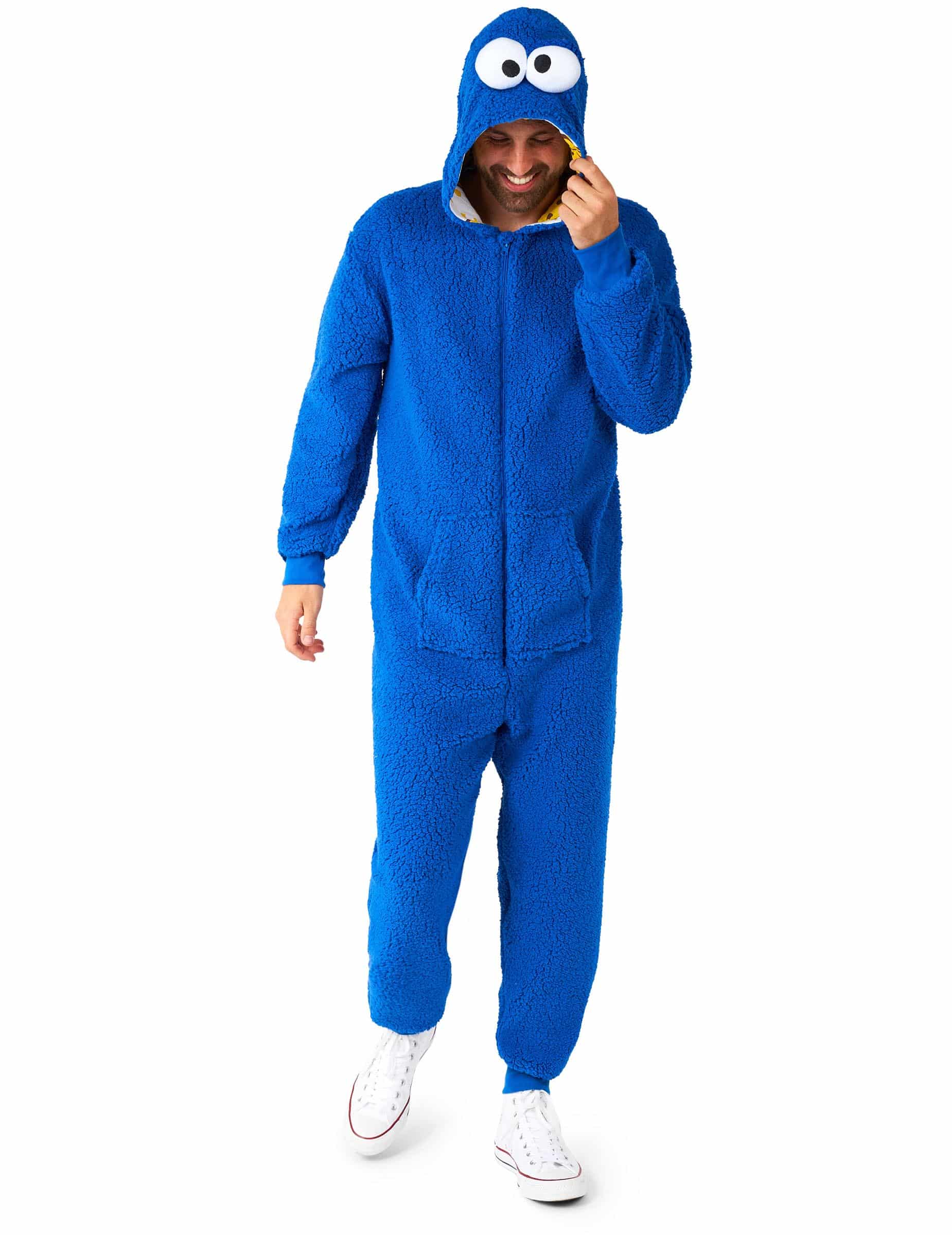 Cookie Monster Sesamstraße Overall für Erwachsene blau