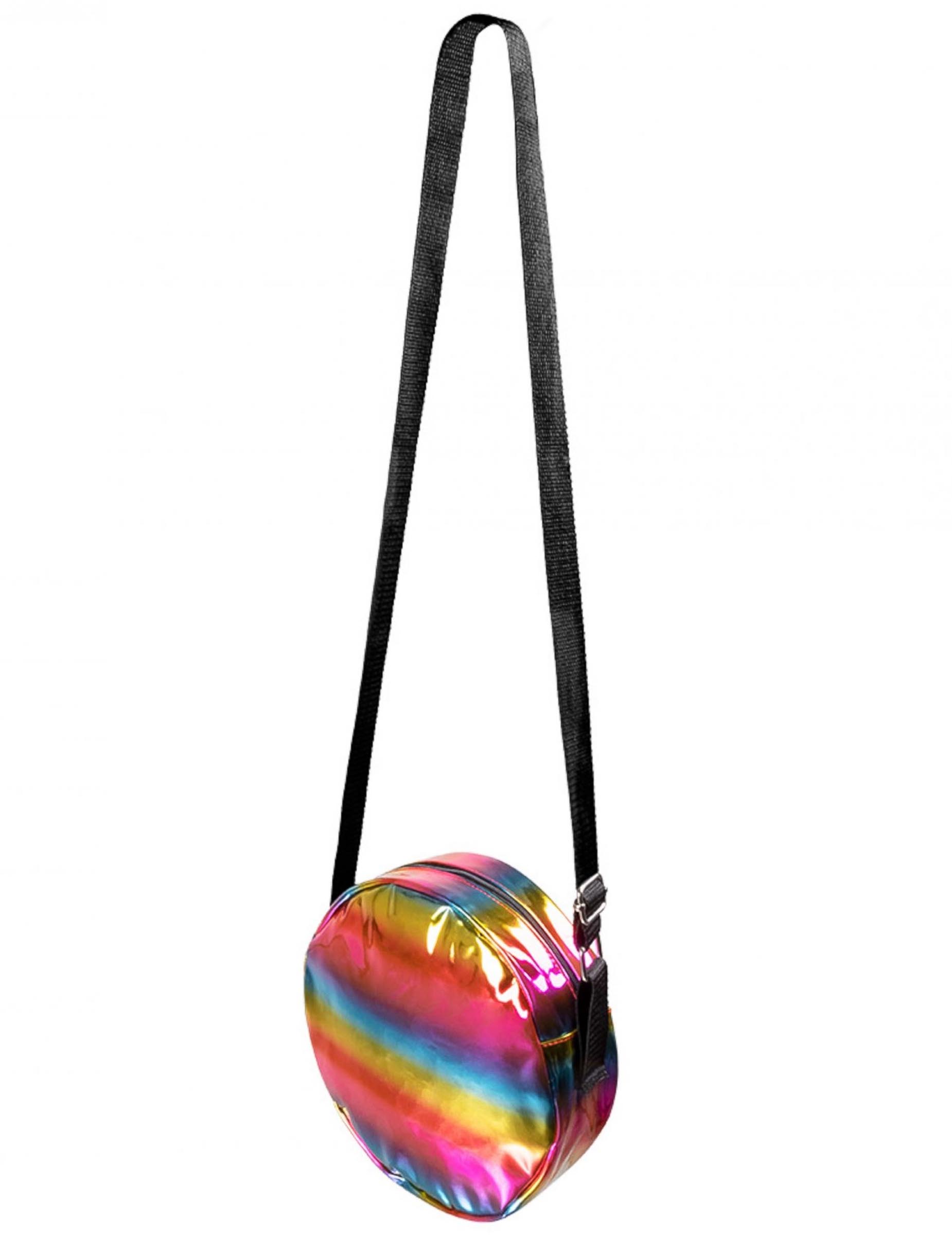 Coole Hippie-Umhängetasche regenbogenfarben 64 x 6 x 22 cm