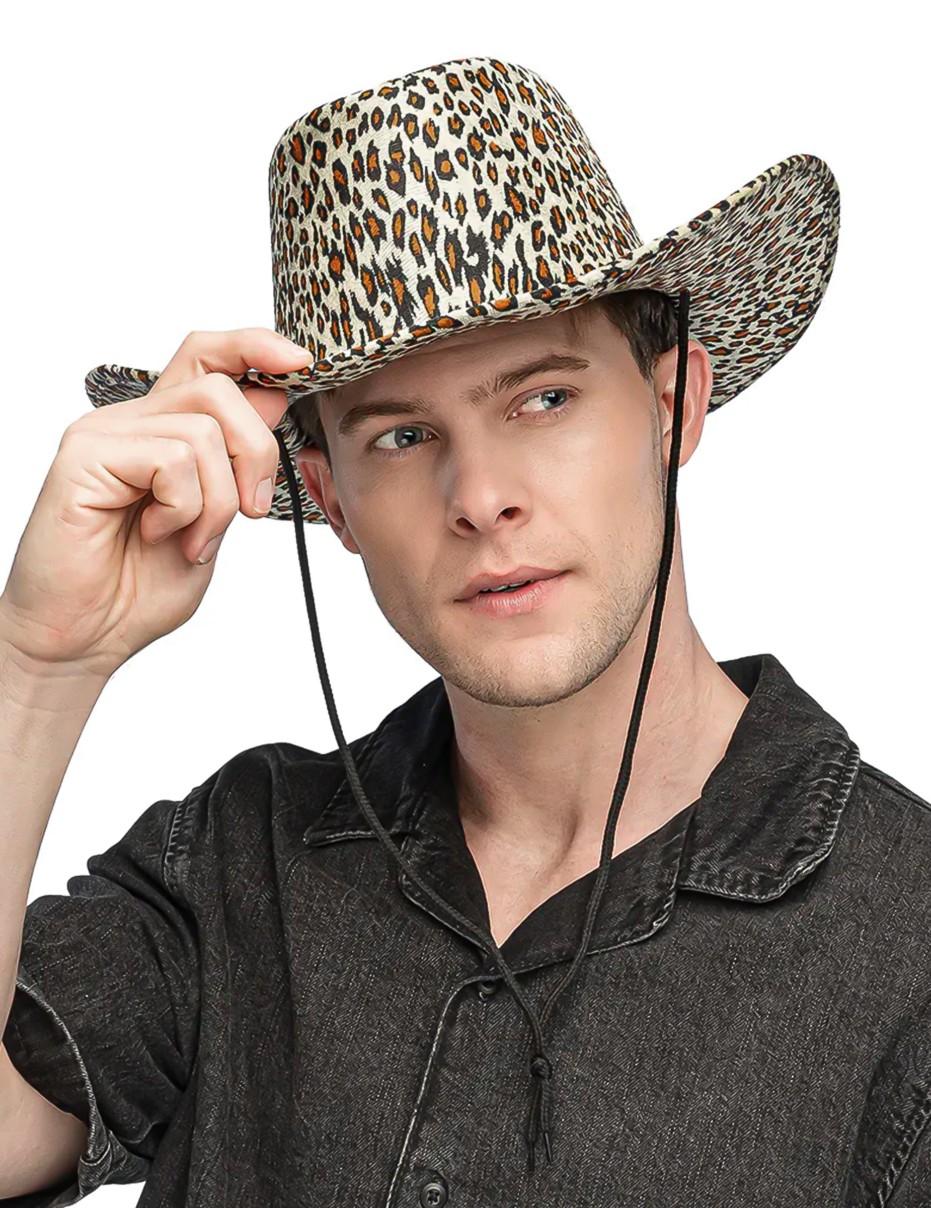 Cowboyhut im Leoparden-Look