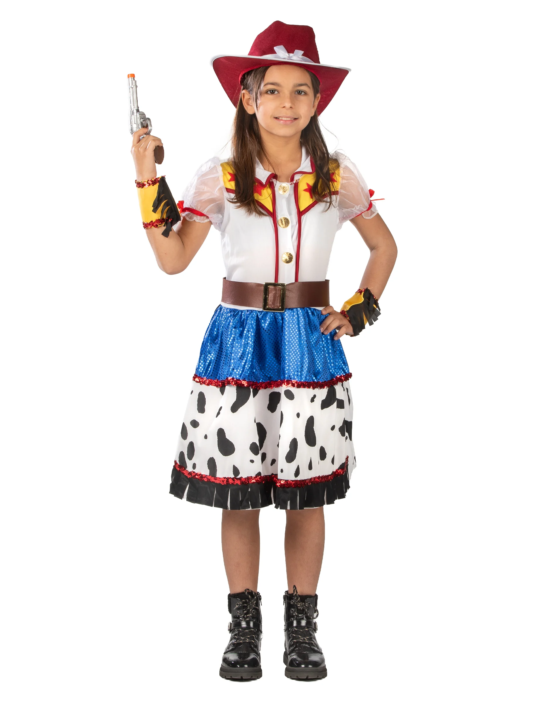 Cowgirl-Kostüm für Mädchen Filmkostüm Faschingskostüm bunt