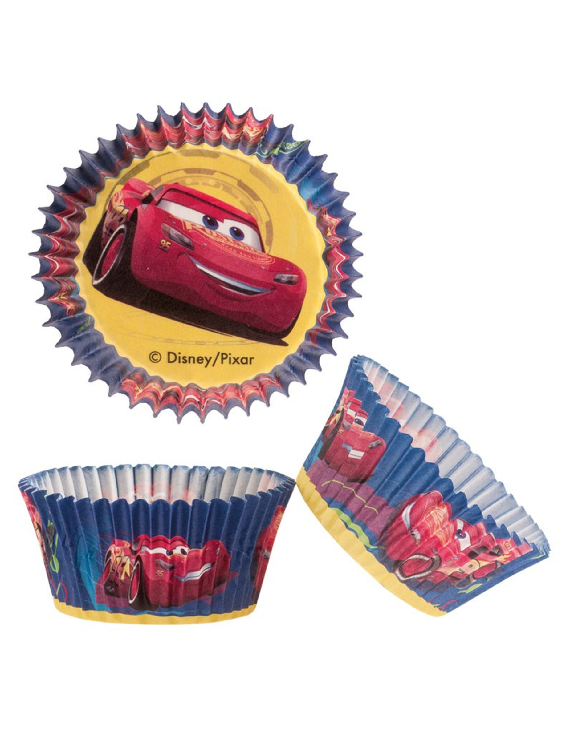 Cupcake Papierförmchen Cars 25 Stück bunt 5 x 3 cm