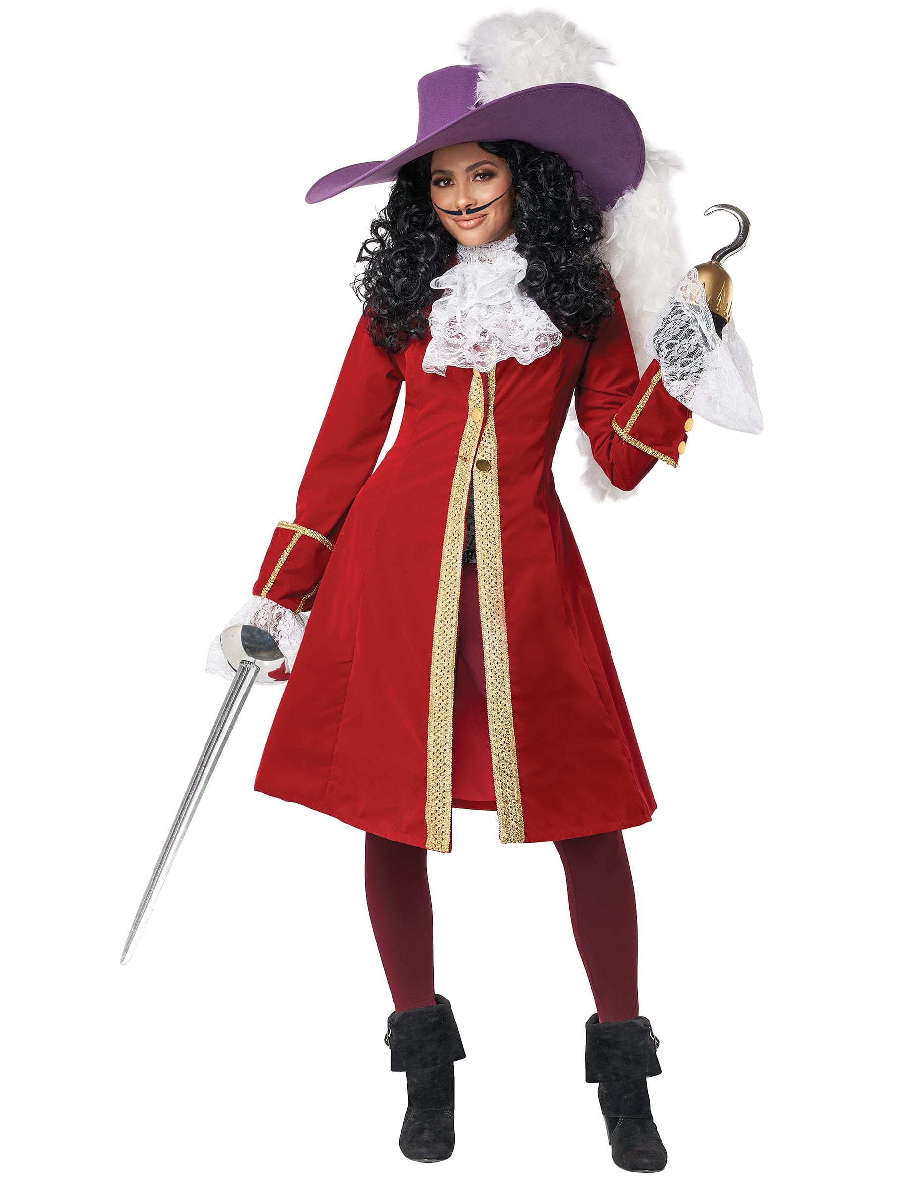 Damen Piratenkostüm mit Haken