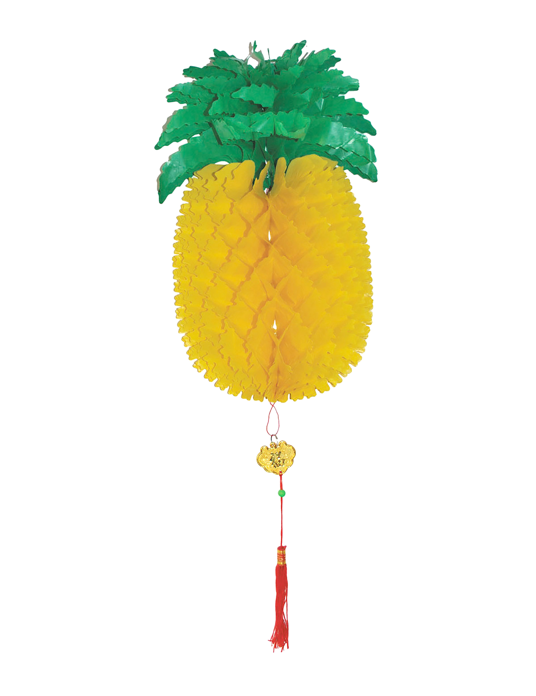 Deko-Ananas aus Wabenpapier 50 cm