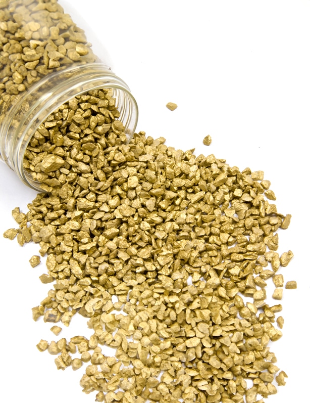 Deko Granulat Gold 400g Dekosteine goldfarben 400 g