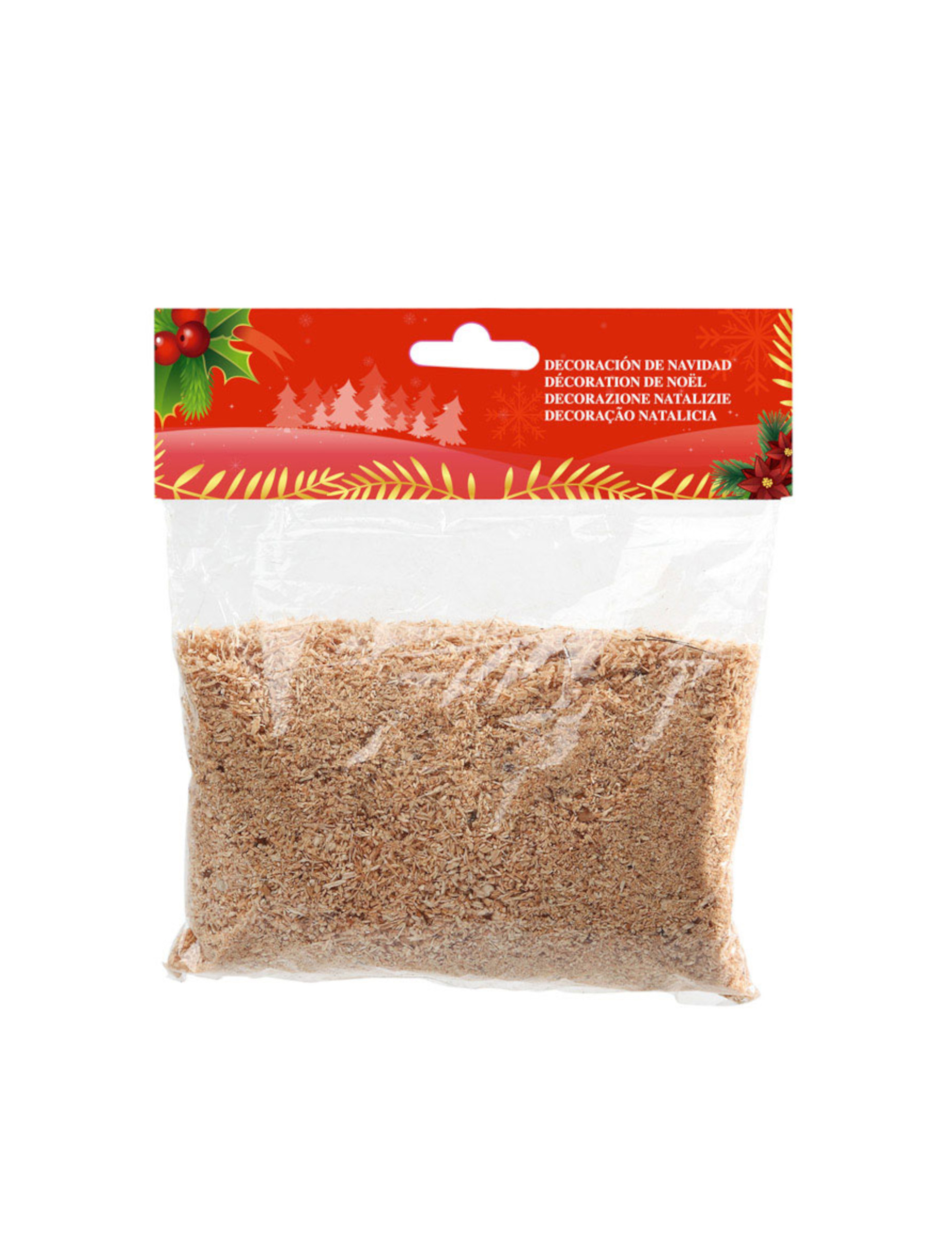 Deko-Streu für Weihnachtskrippe braun 40 g