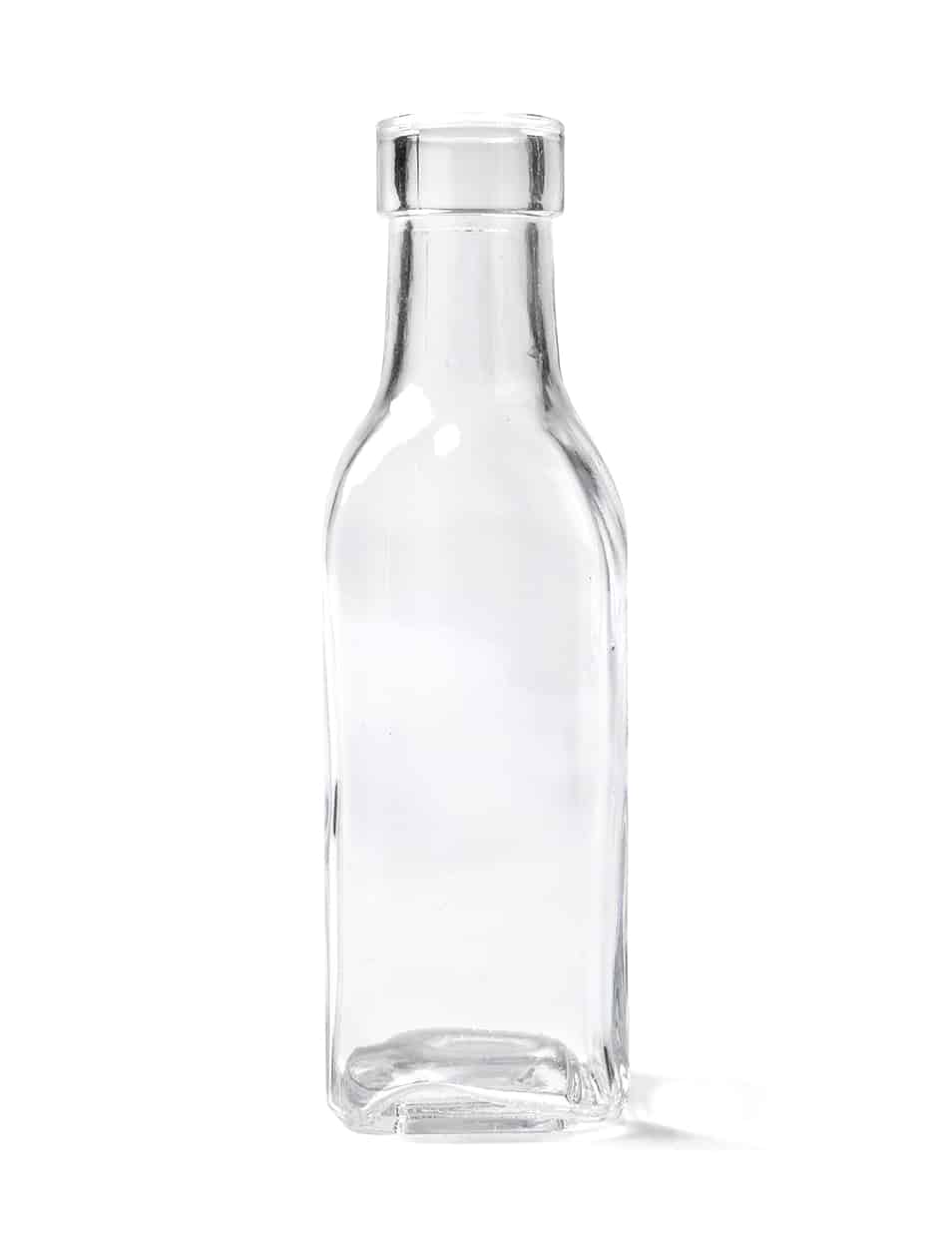 Dekoflasche transparent 15cm