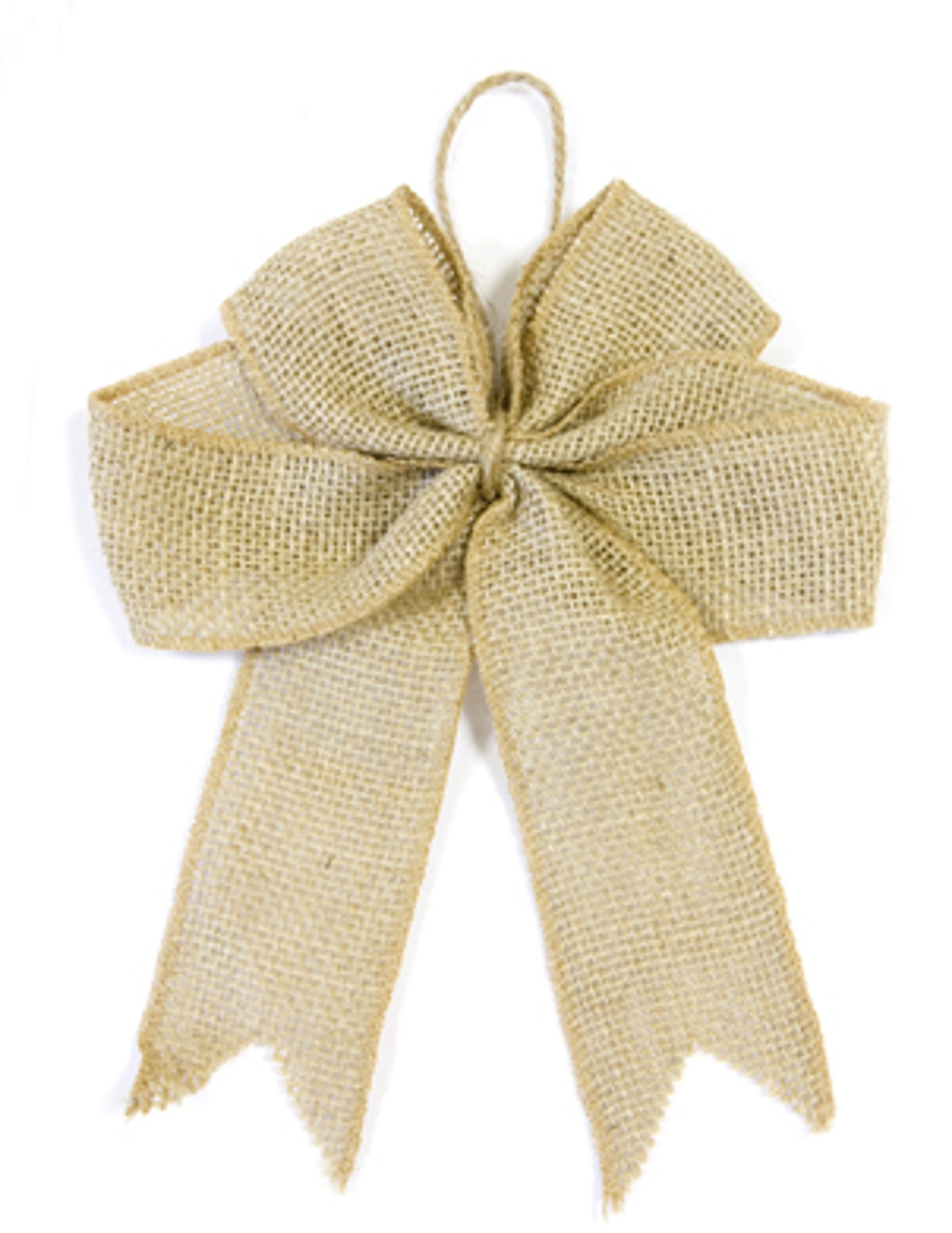 Dekoschleife aus Jute 20 cm