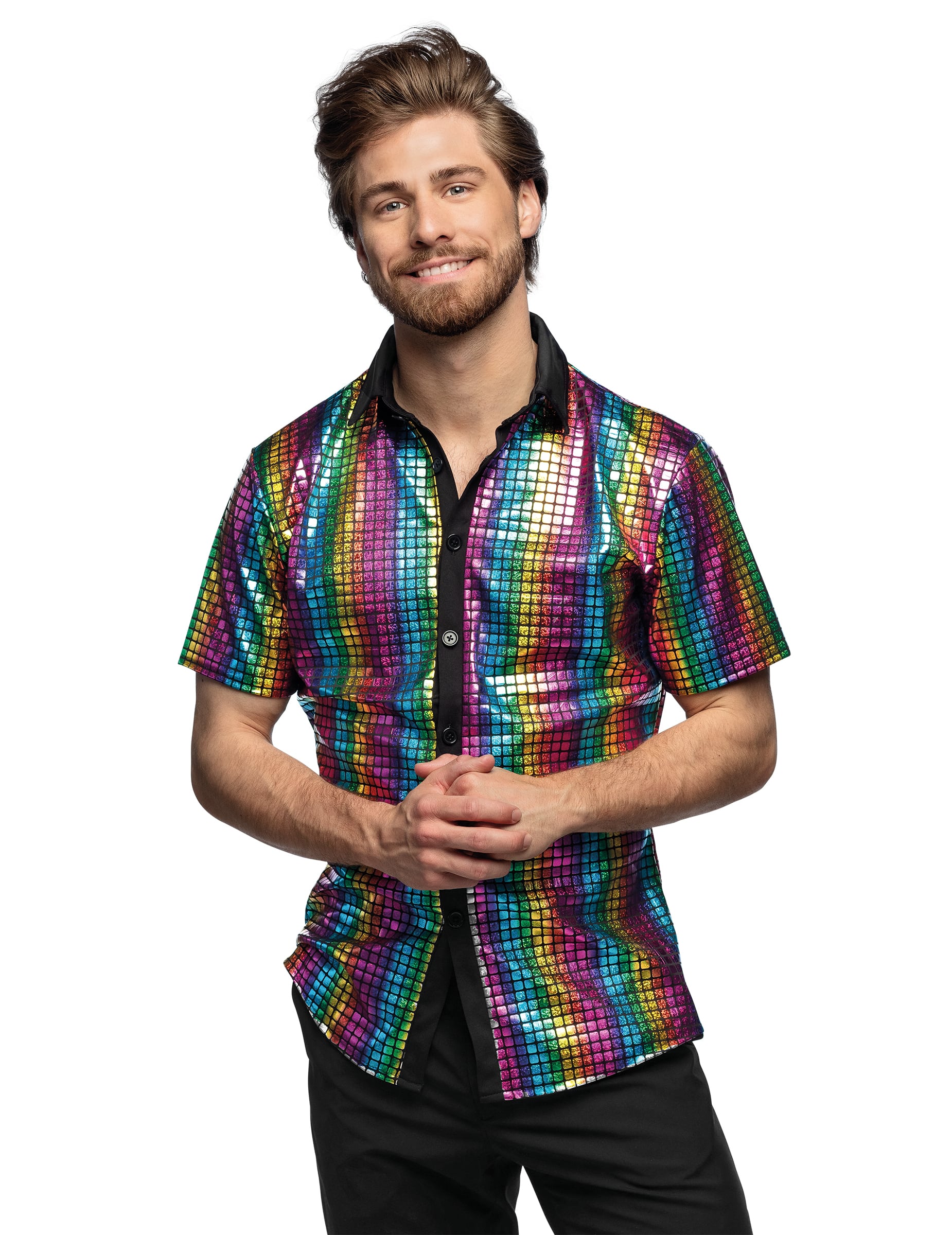 Disco Hemd für Herren bunt