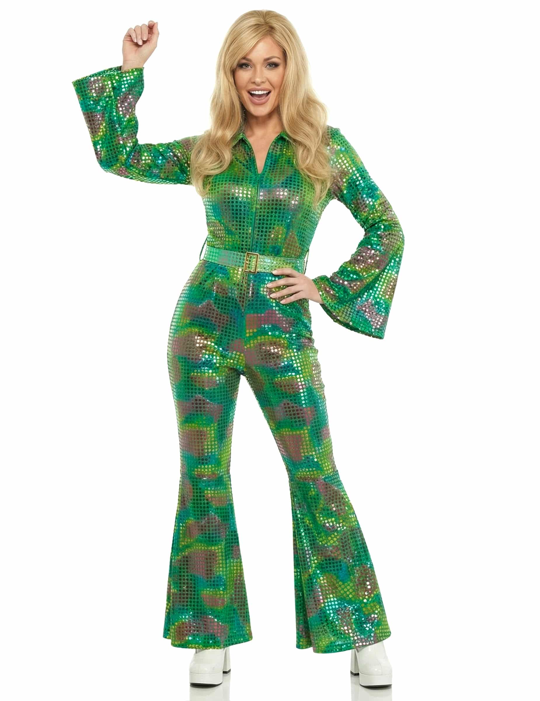 Disco Jumpsuit Damen Grün Damen-Overall grün
