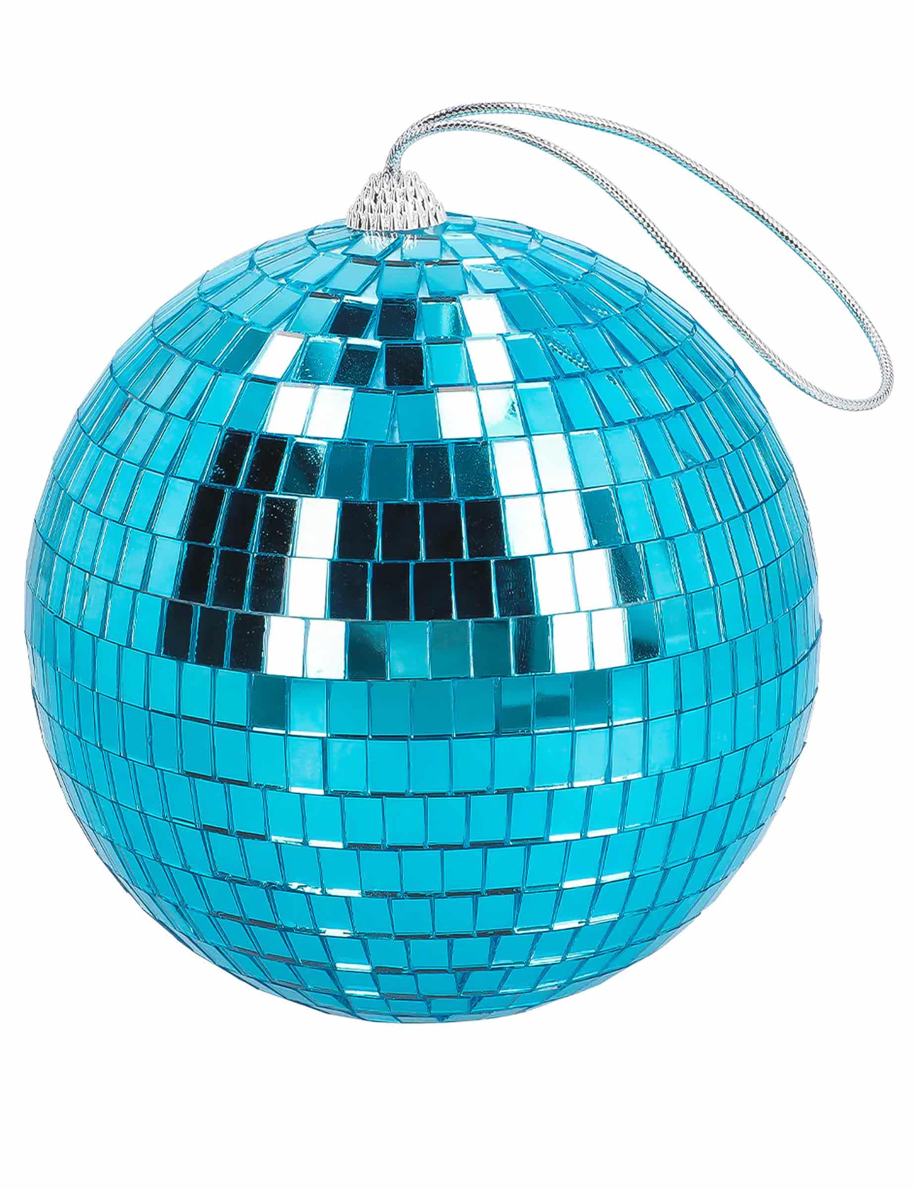 Discokugel 15 cm blau
