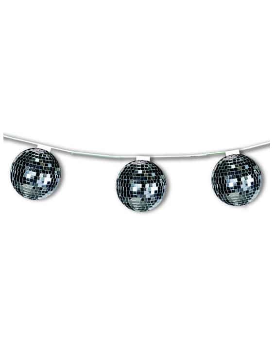 Discokugel Party-Girlande Partydeko metallic 320cm