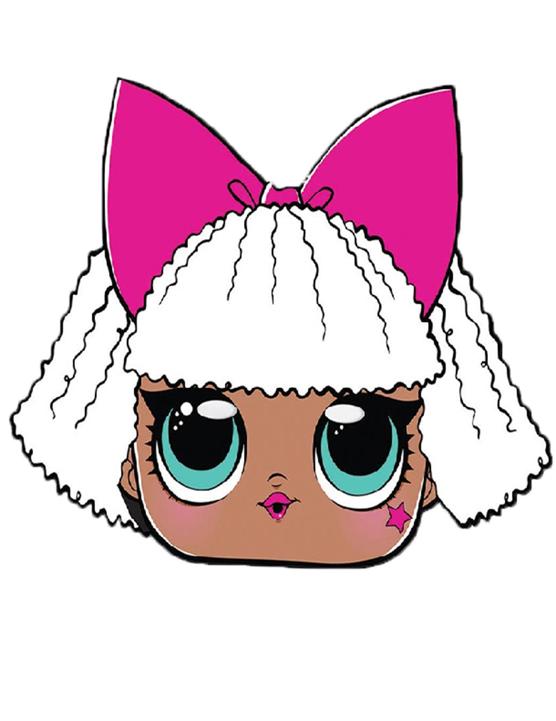 Diva-Maske LOL Surprise für Kinder bunt