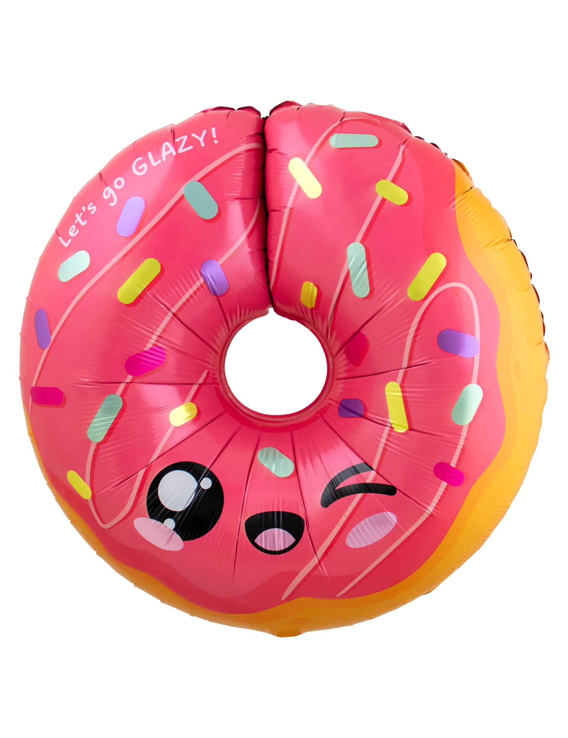 Donut-Luftballon Kawaii aus Aluminium 60 x 59 cm
