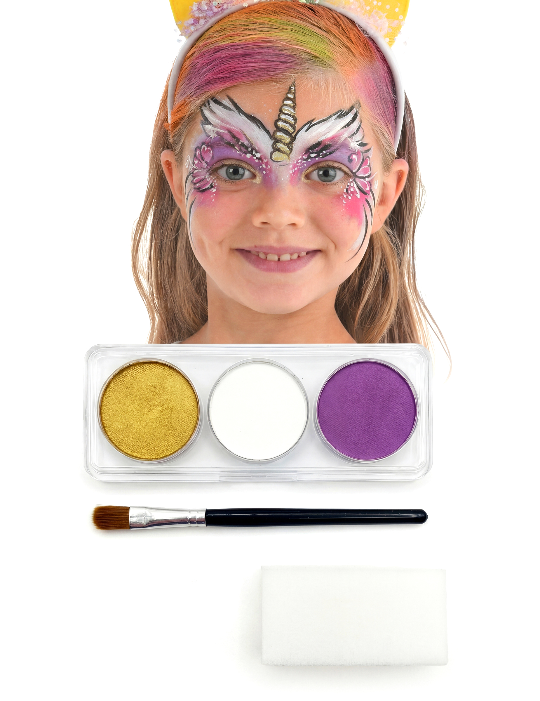 Einhorn Make-up-Set für Mädchen 3-teilig bunt