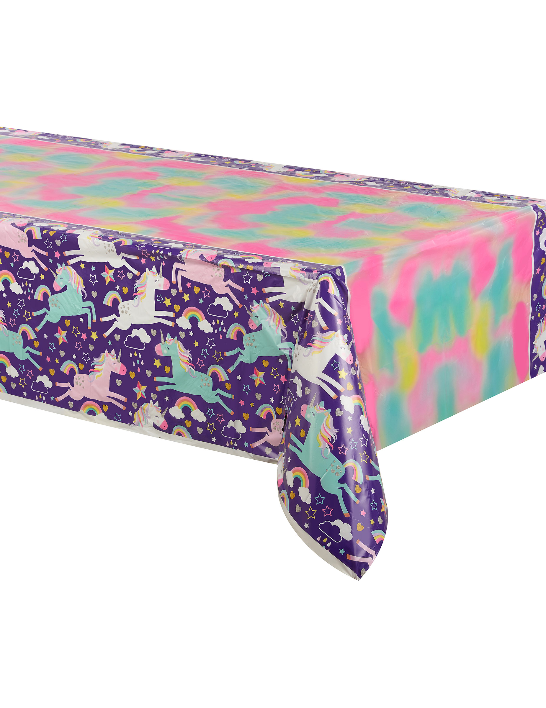 Einhorn Party Plastiktischdecke 137 x 213 cm für Geburtstage