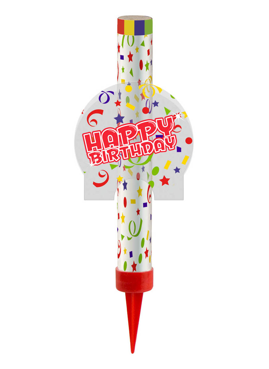 Eisfontäne Happy Birthday 12 cm