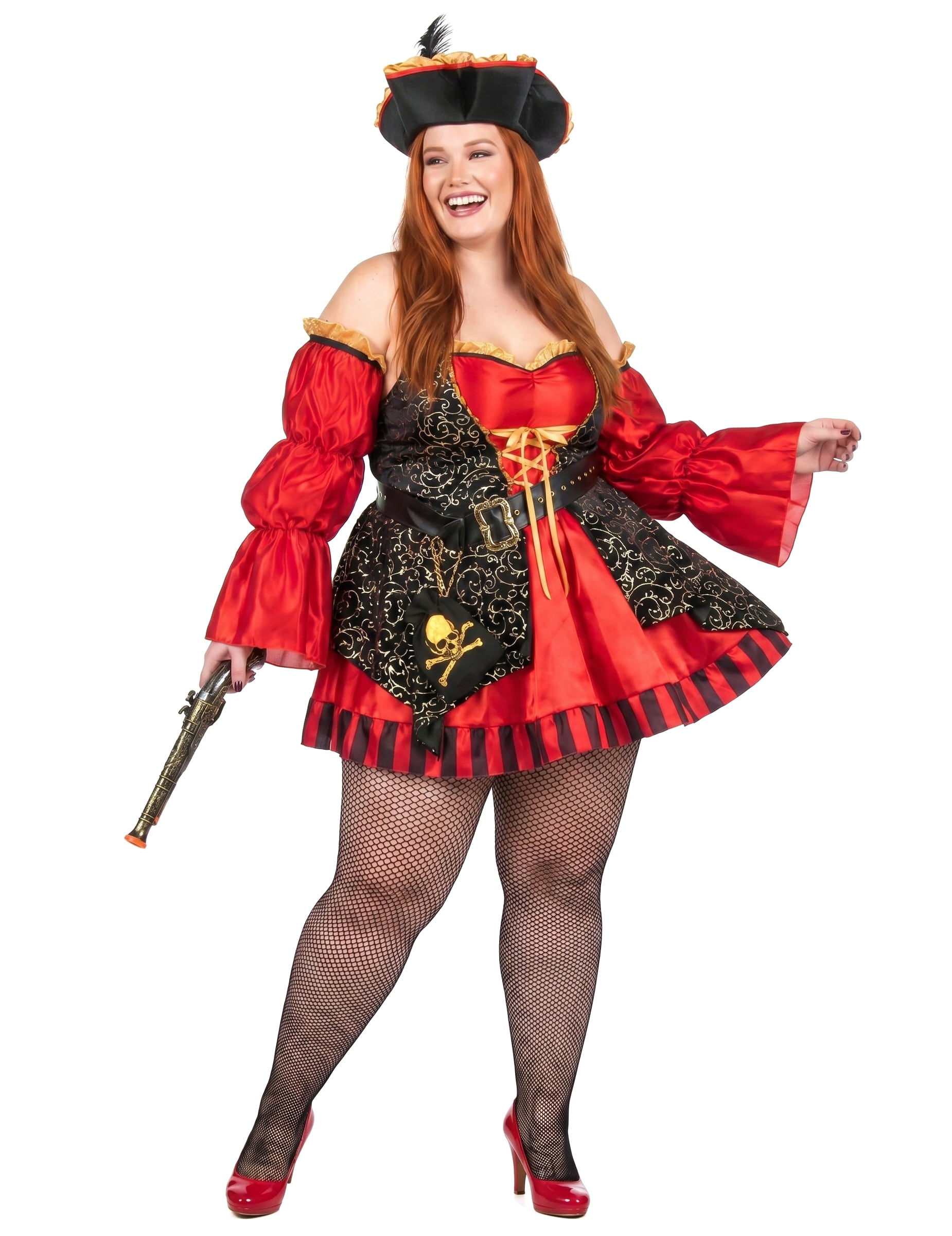 Elegantes Plus-Size Piratenkostüm