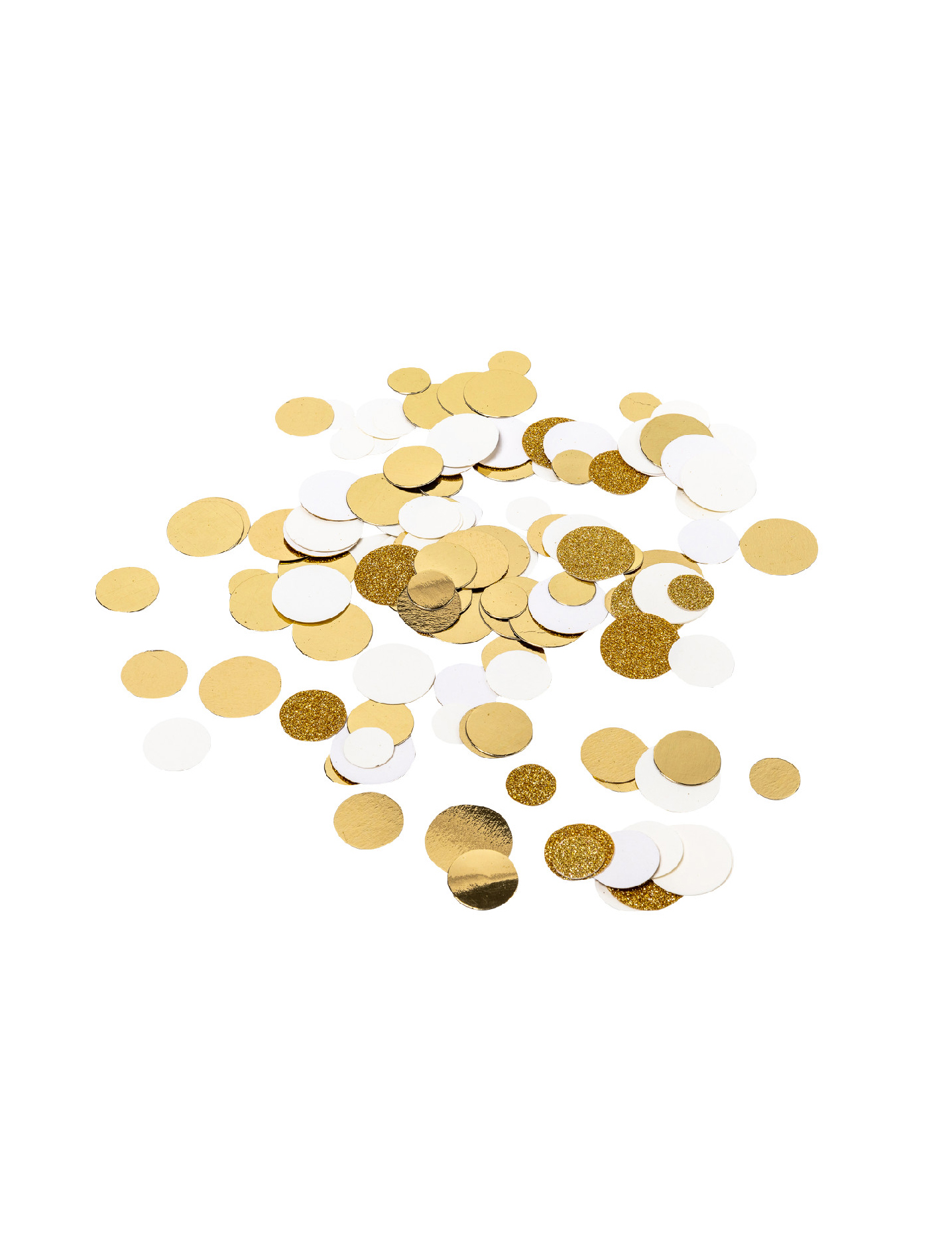 Elfenbein Tischkonfetti mit goldenem Glitzer für schicke Deko