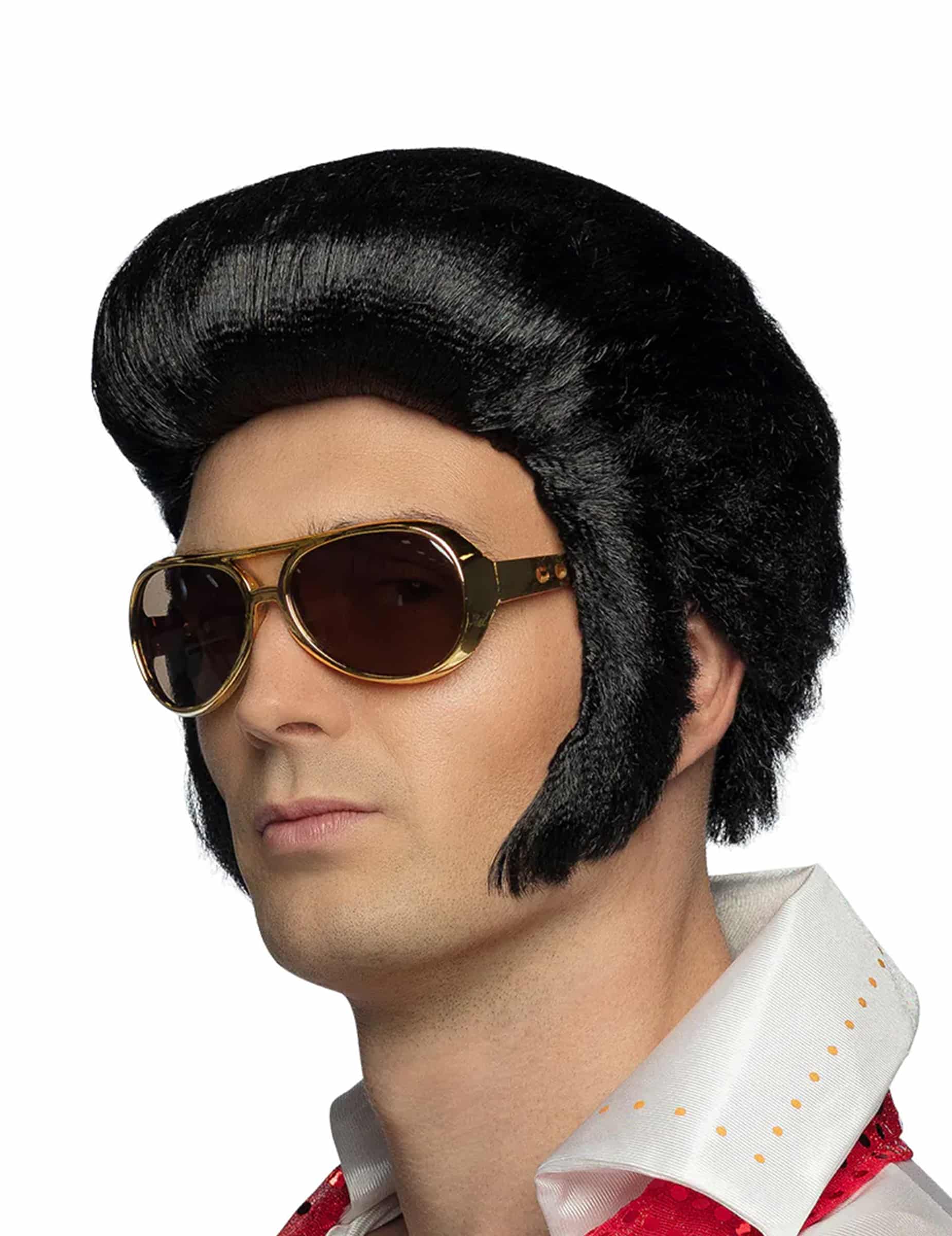 Elvis Brille Kostümzubehör Lizenzartikel gold