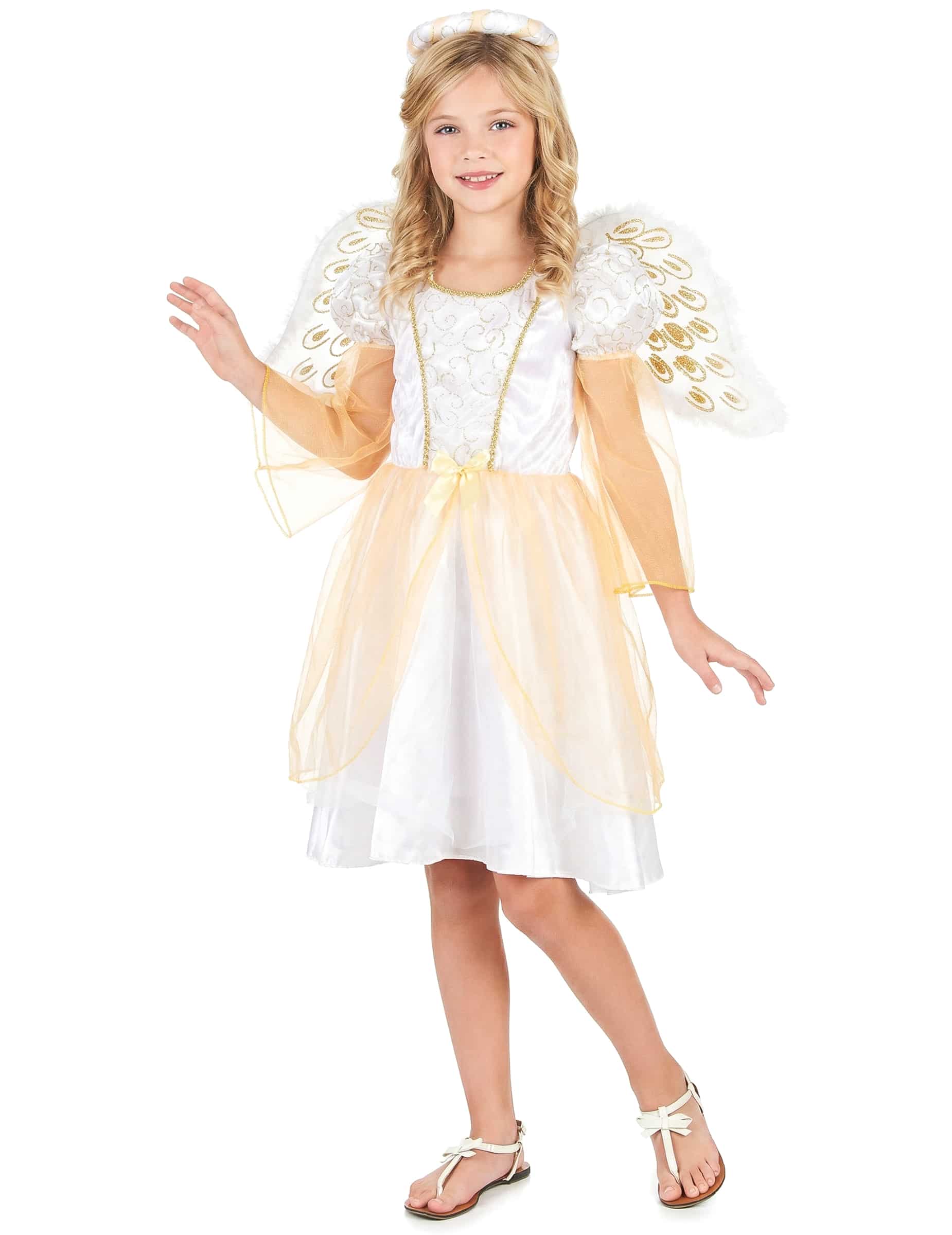 Engel Kinder-Kostüm weiss-gold