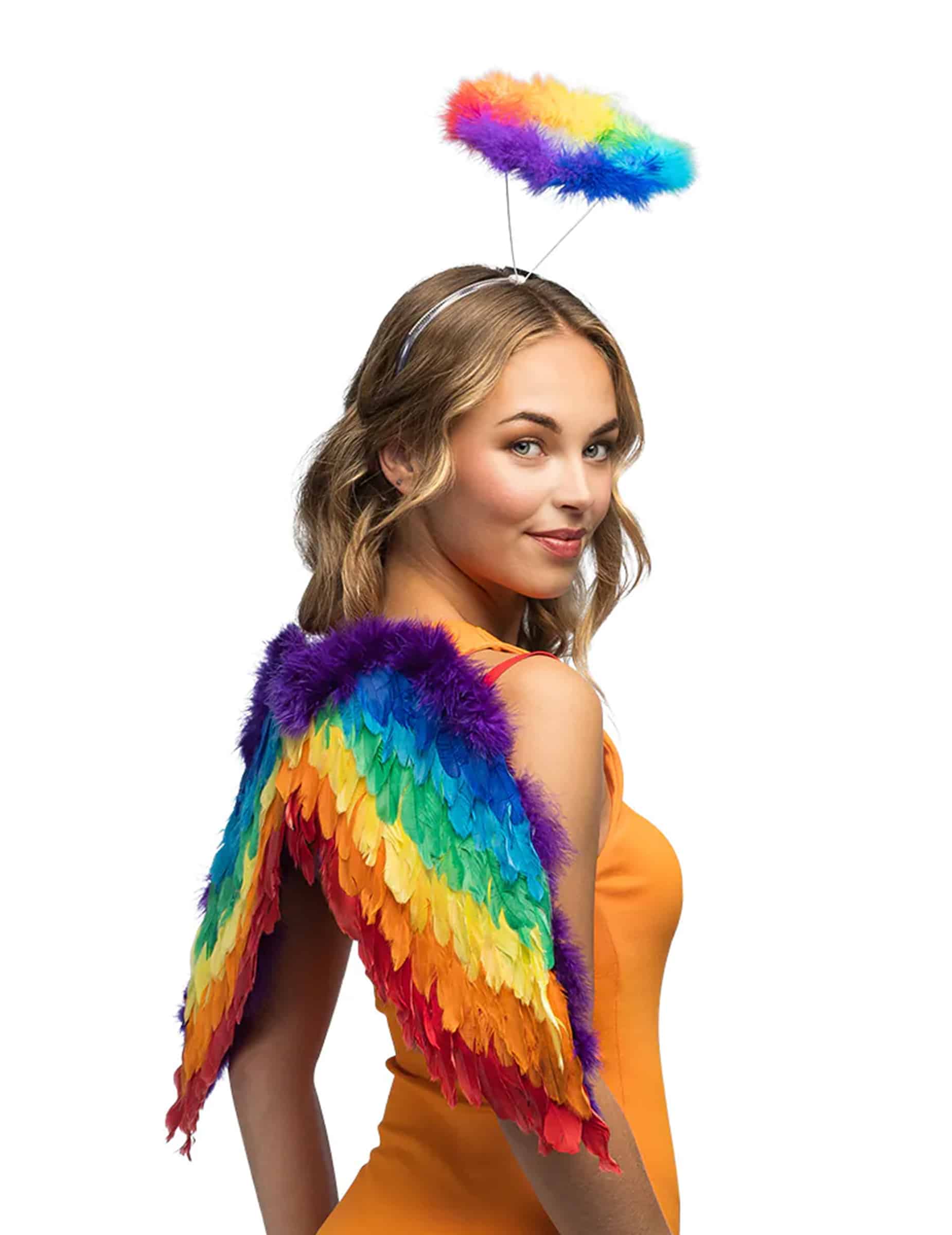 Engel Set für Erwachsene regenbogenfarben