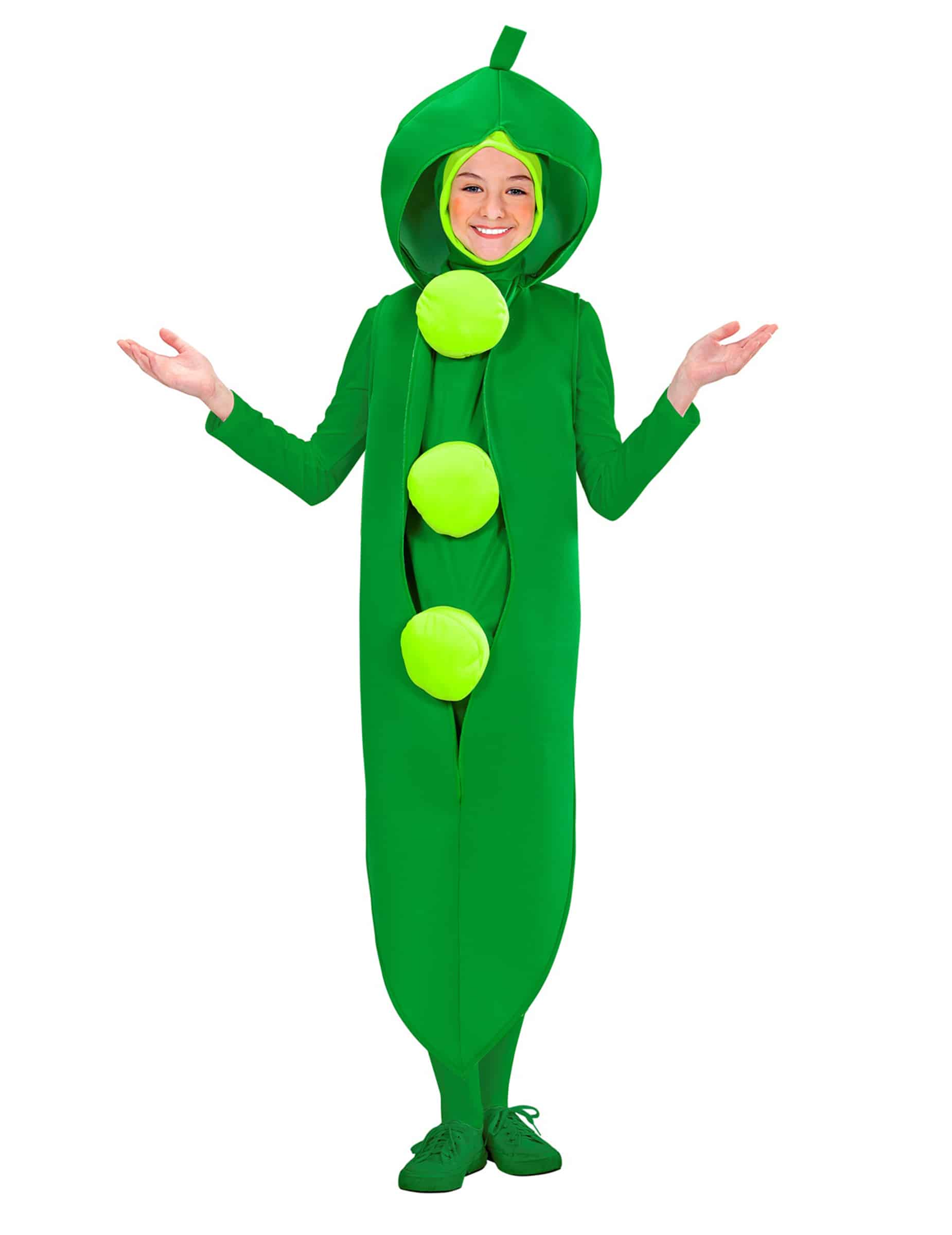 Erbsen-Outfit für Kinder grün
