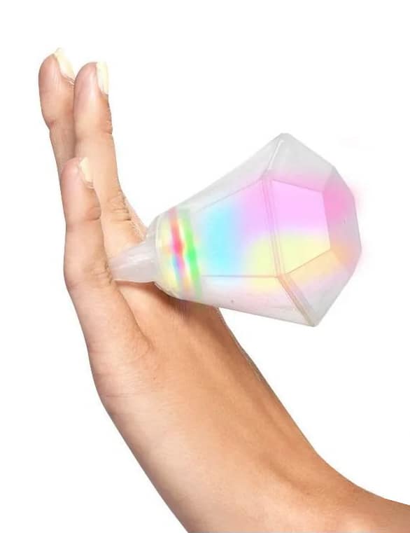 Erwachsenen Leuchtring-Trinkglas Partyaccessoire bunt