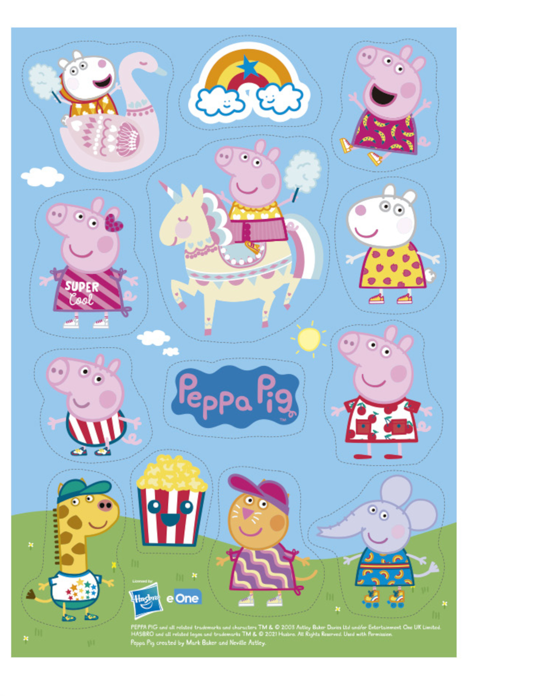 Esspapier Peppa Wutz zum Ausschneiden Peppa Pig 18