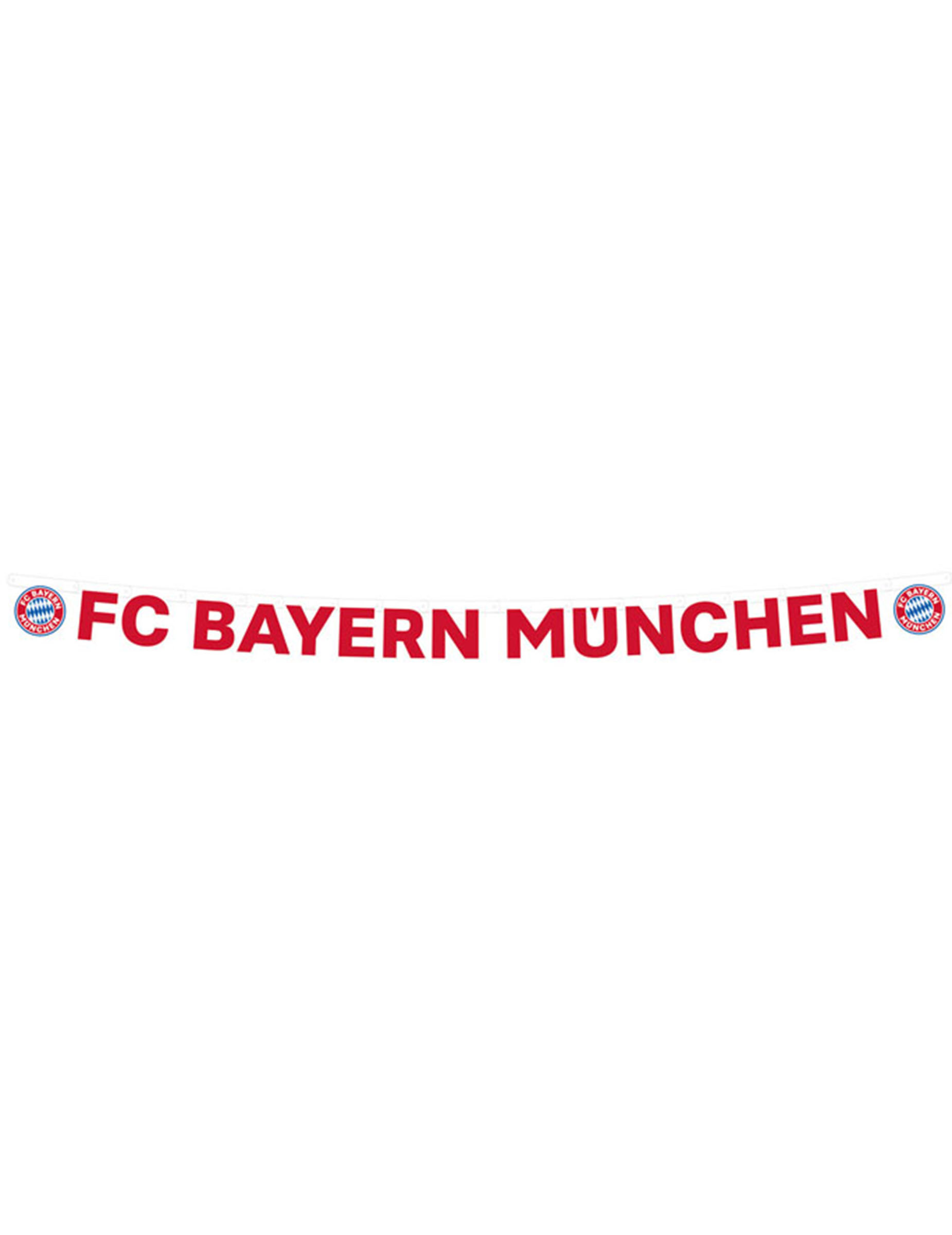 FC Bayern München Banner weiß-rot-blau 180 x 11 cm