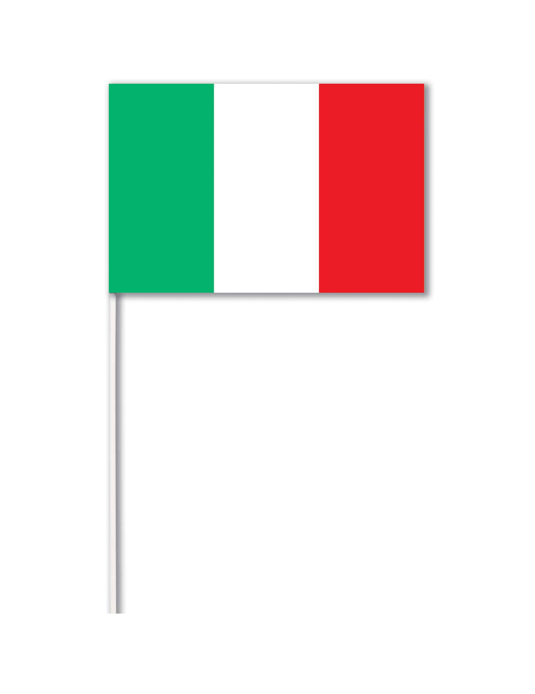 Fahne Italien Papier 14 x 21 cm